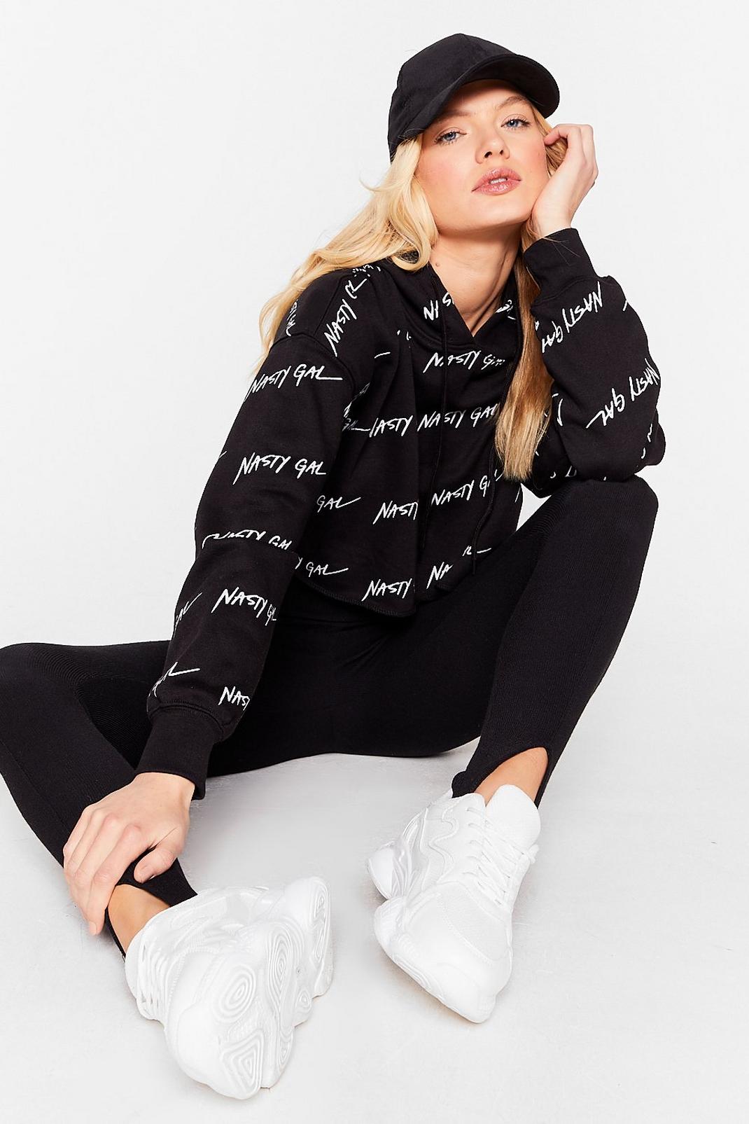 Black Nothing But a Nasty Gal Relaxed Hoodie image number 1