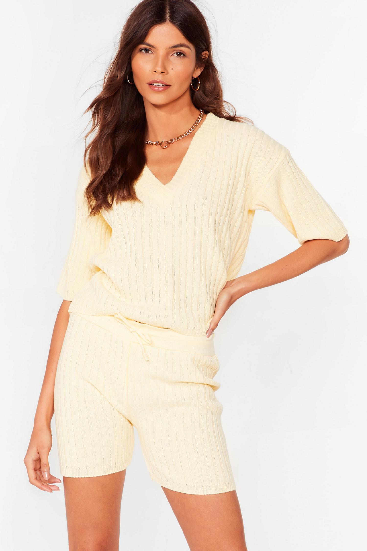 Ribbed Shorts Loungewear Set | Nasty Gal