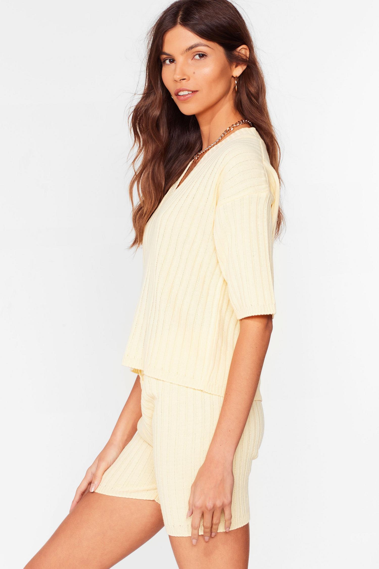 Ribbed Shorts Loungewear Set | Nasty Gal