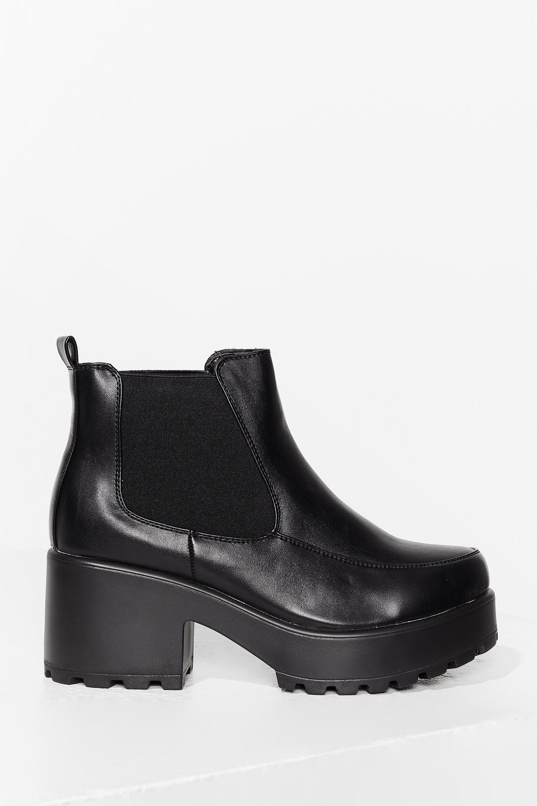 Kick Back and Relax Faux Leather Chelsea Boots image number 1