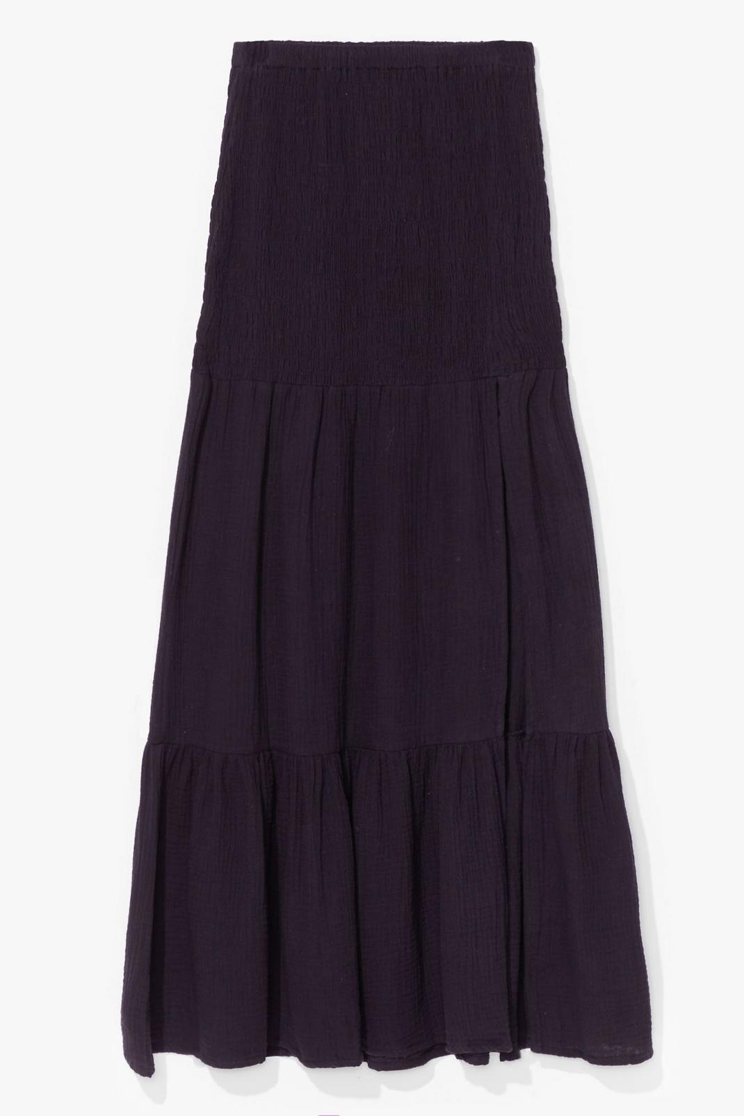 Shirred It Here First Tiered Maxi Skirt image number 1