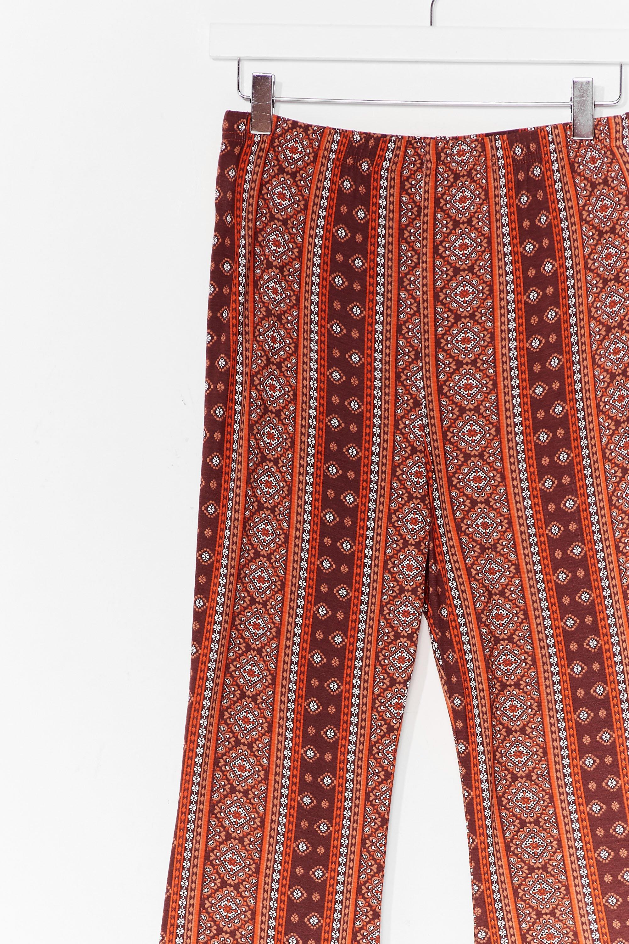 Oh Boho Abstract Flare Pants