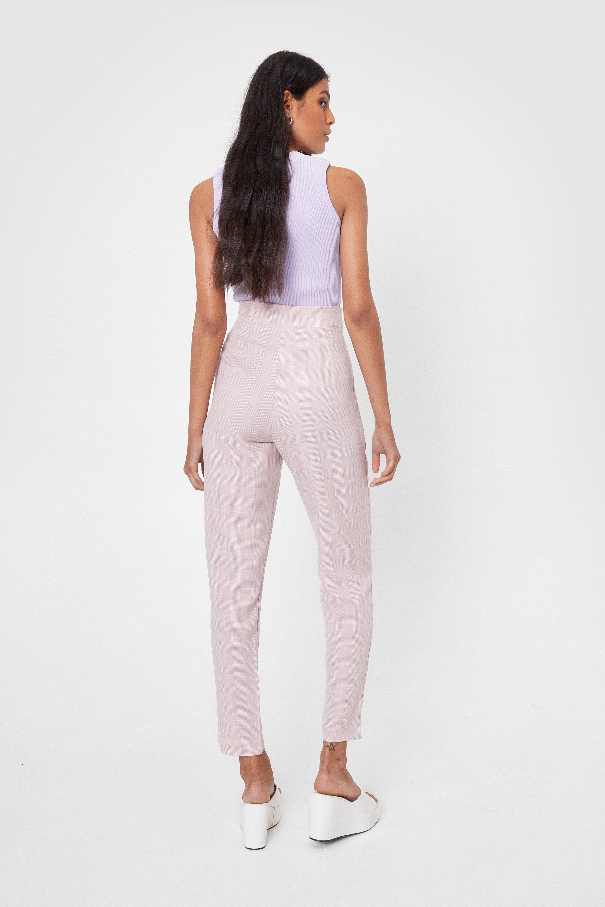 women's slim fit tapered trousers