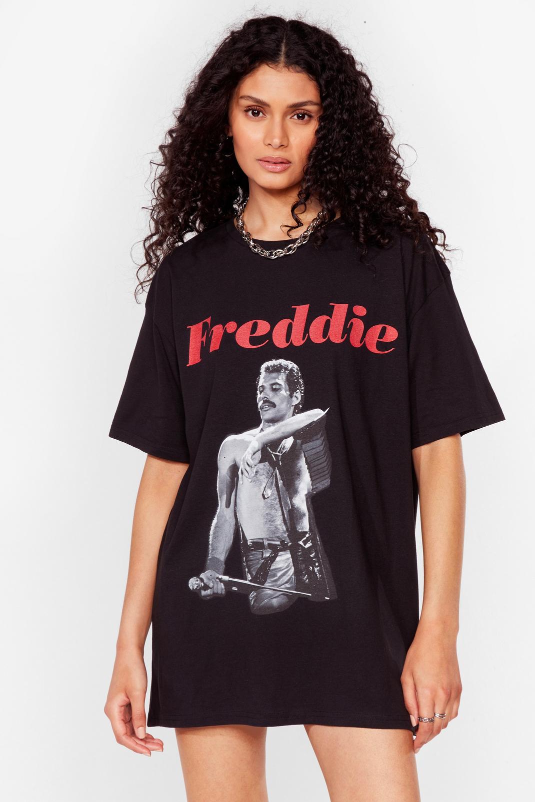 Oh Freddie Graphic Band Tee Dress image number 1