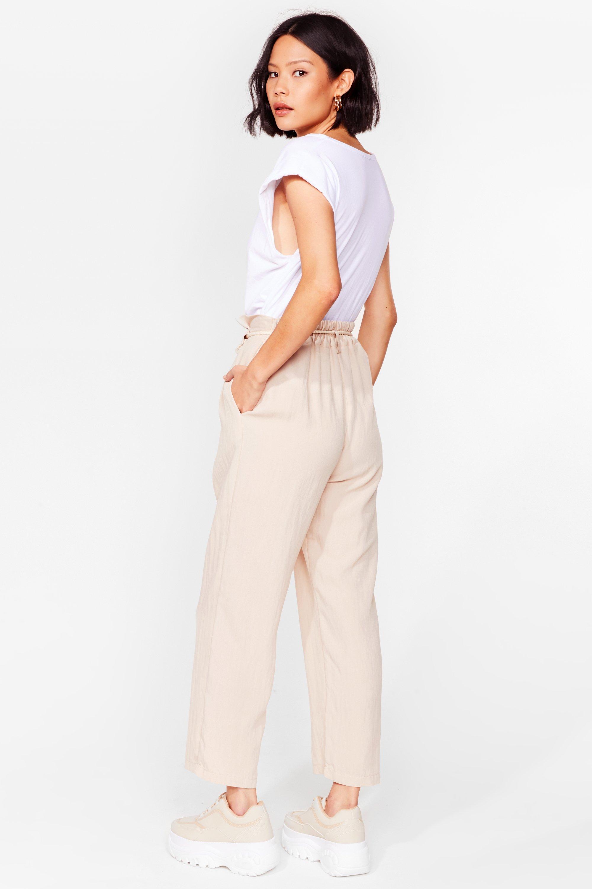 Paperbag on sale cropped trousers