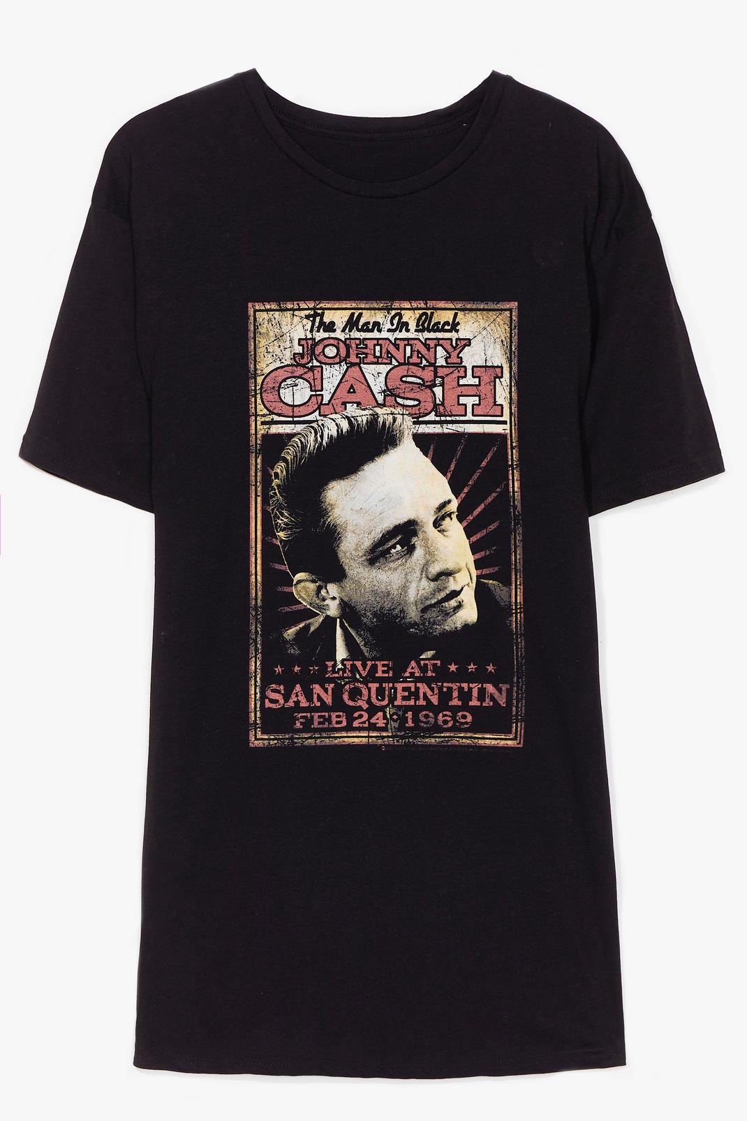 The Man in Black Johnny Cash Graphic Band Tee image number 1
