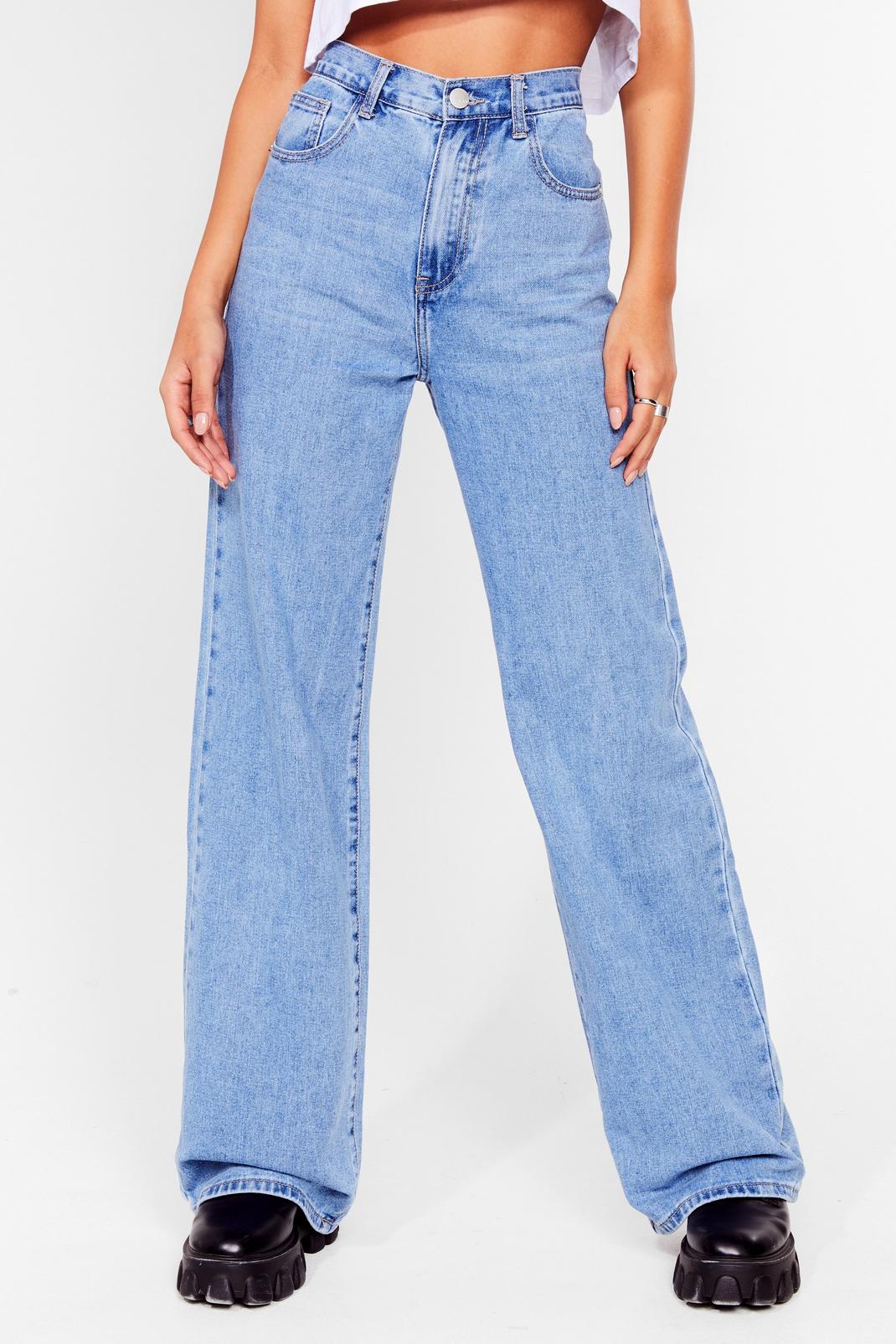 106 Arms Open Wide-Leg High-Waisted Jeans image number 2