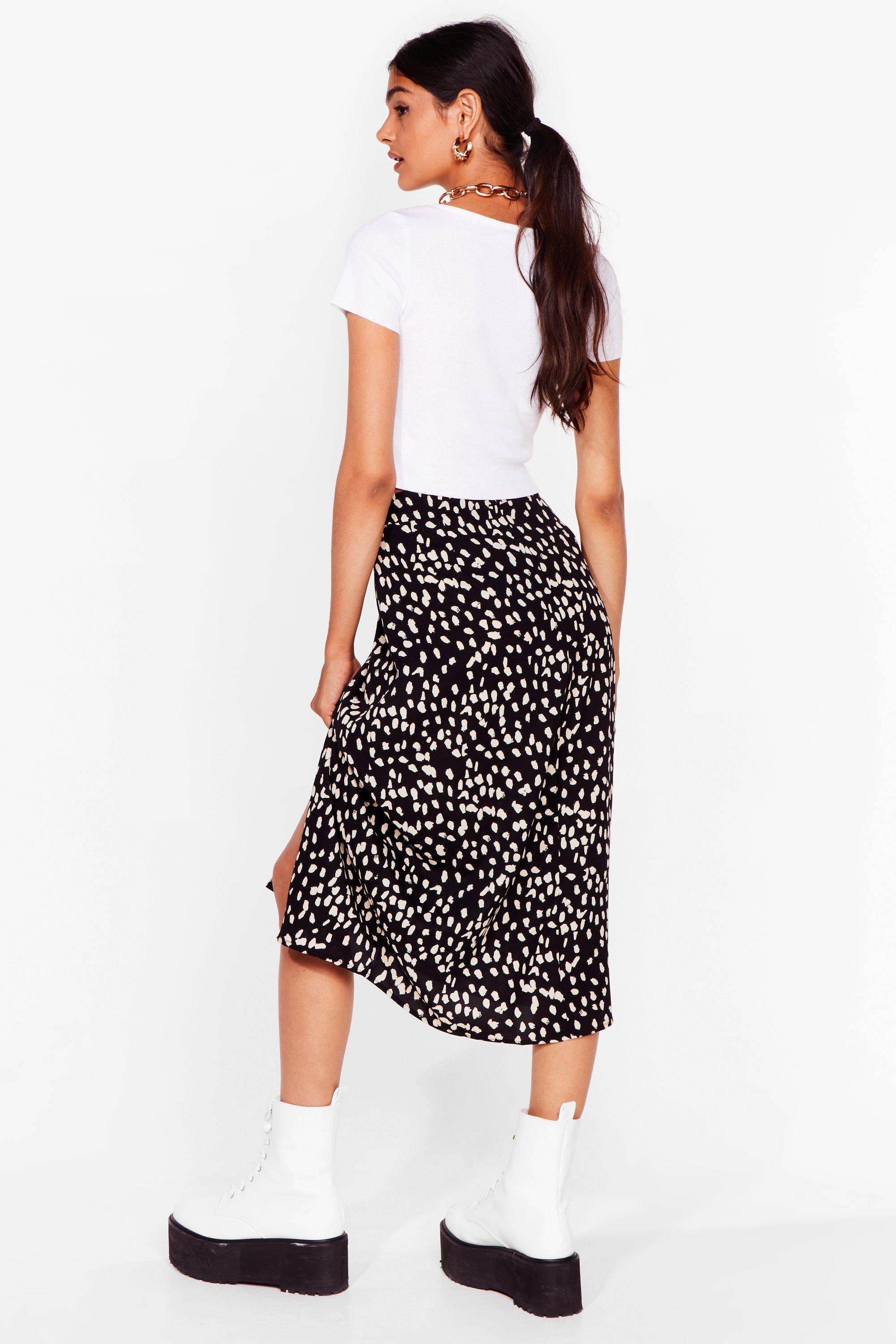 Midi shop skirt flowy