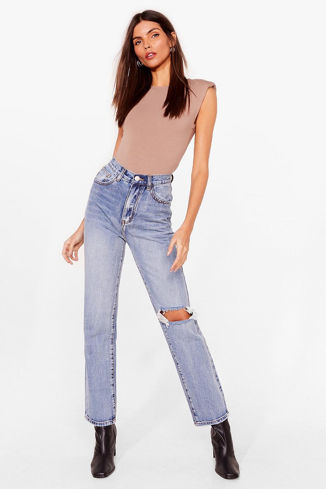 Guess What We Raw Distressed Straight Leg Jeans image number 1