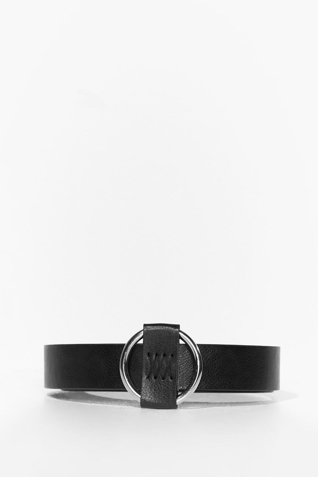Take the Wheel Faux Leather Circle Belt image number 1