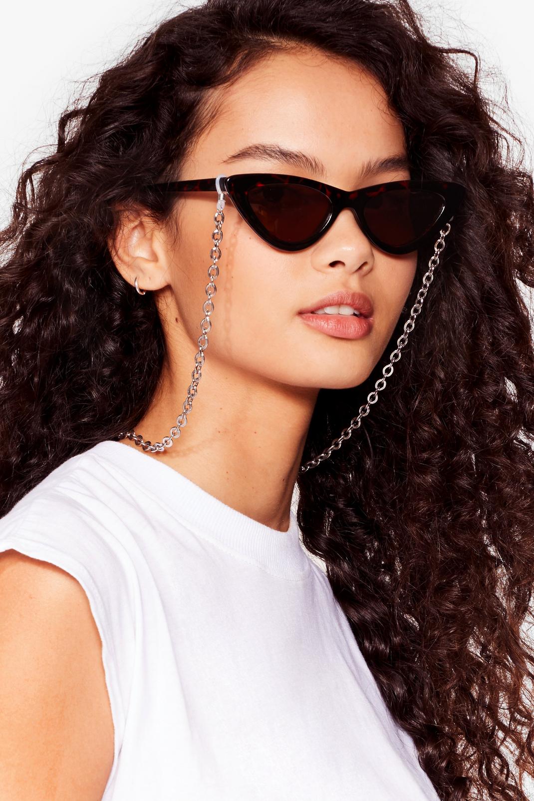 Silver Link Again Sunglasses Chain image number 1