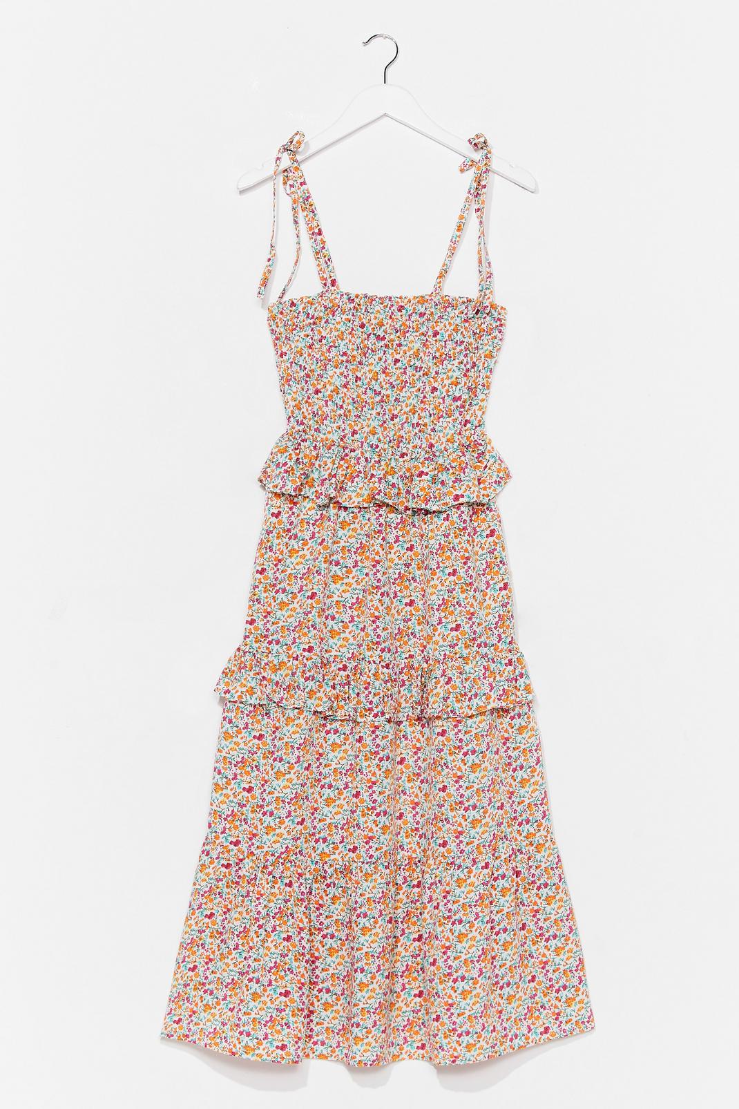 You've Got to Grow Me Love Floral Midi Dress image number 1