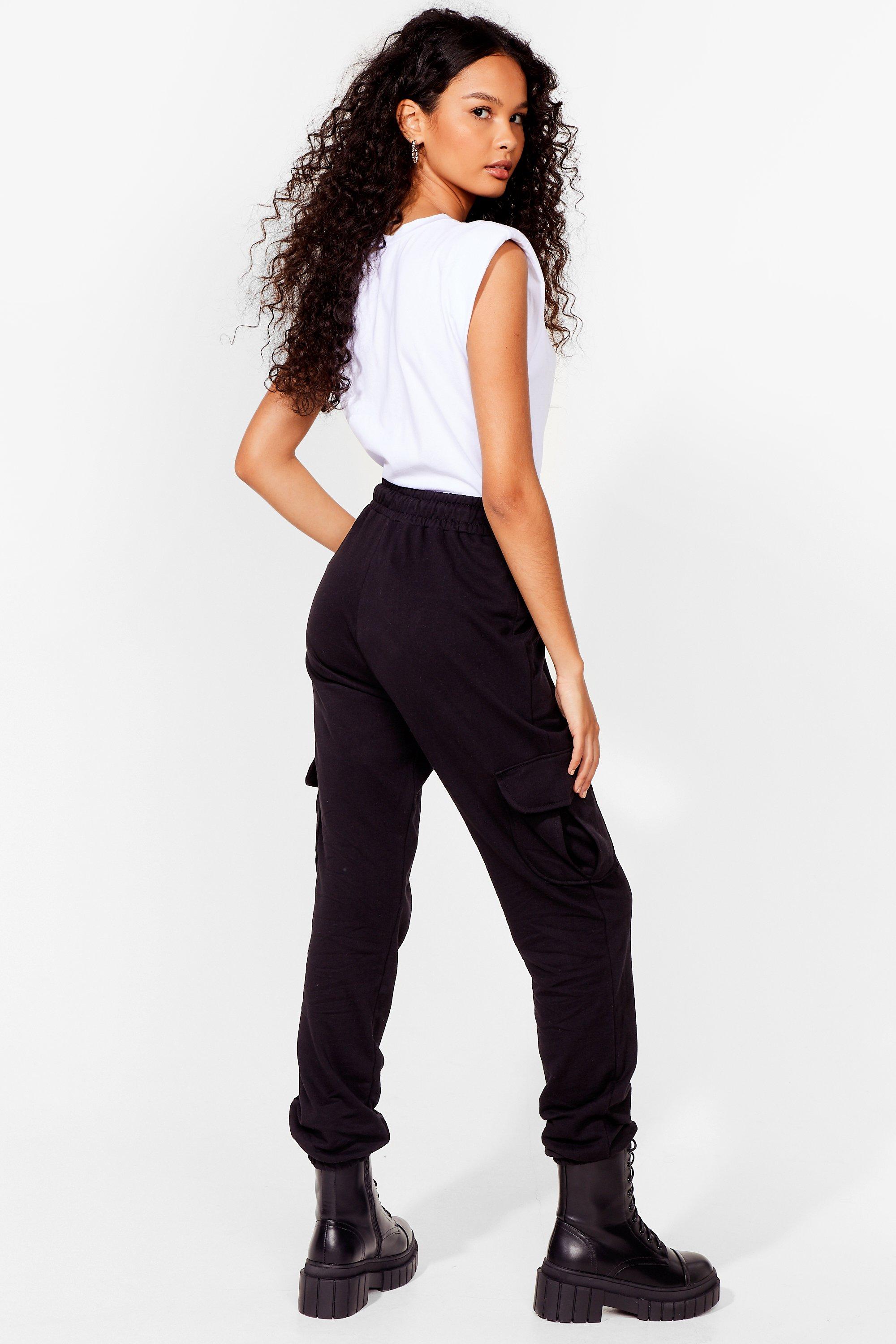 Side Pocket High Waisted Joggers Nasty Gal