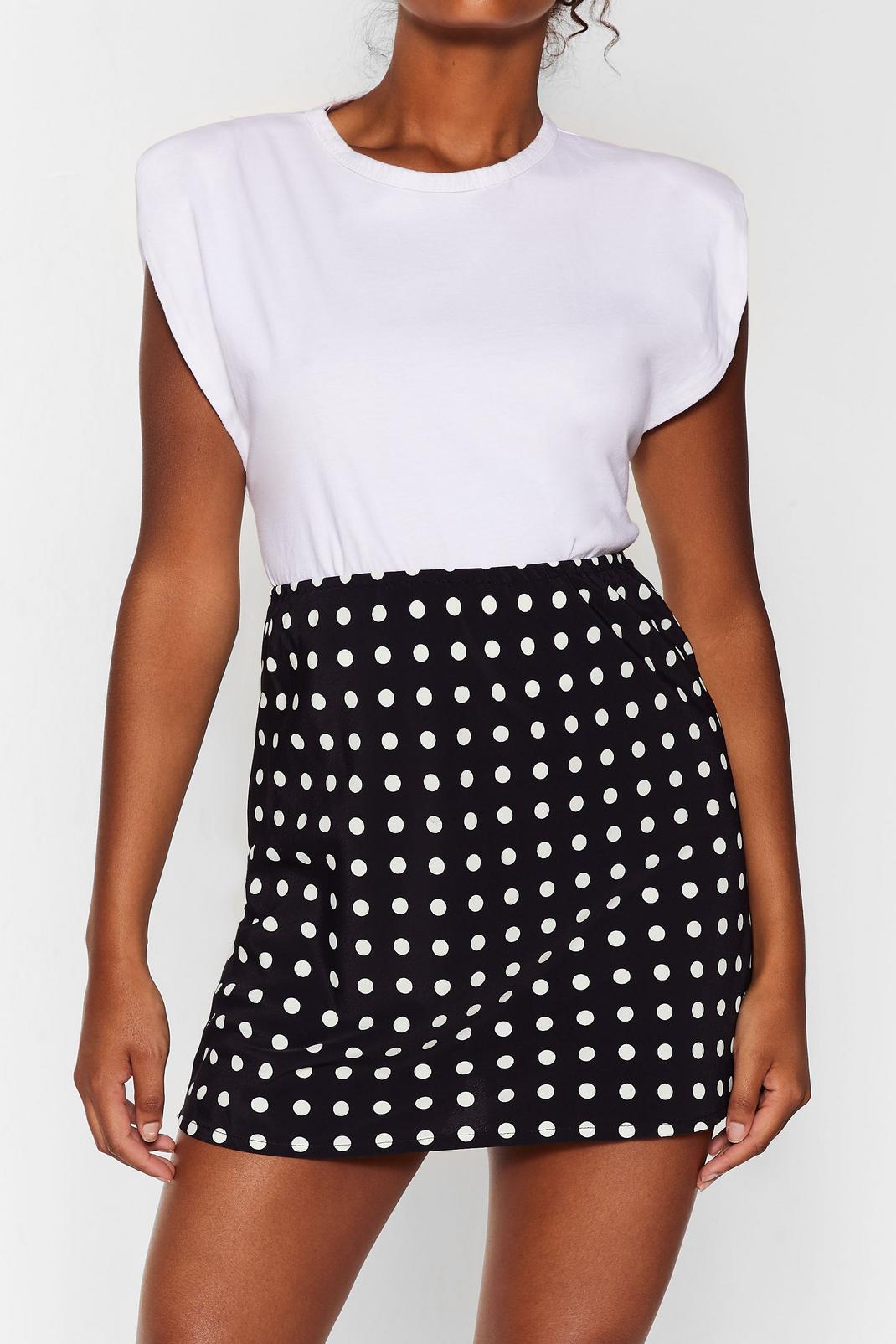 polka dot mini skirt image number 1