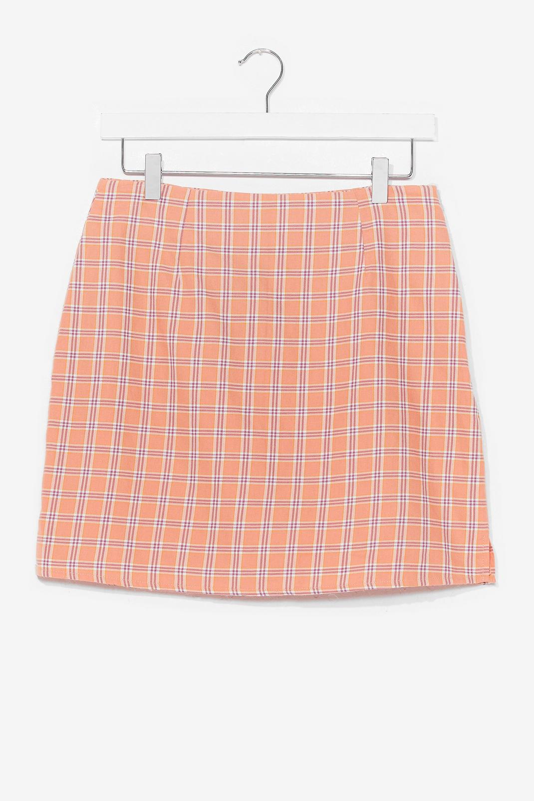 Plaid Your Cards Right High-Waisted Mini Skirt image number 1