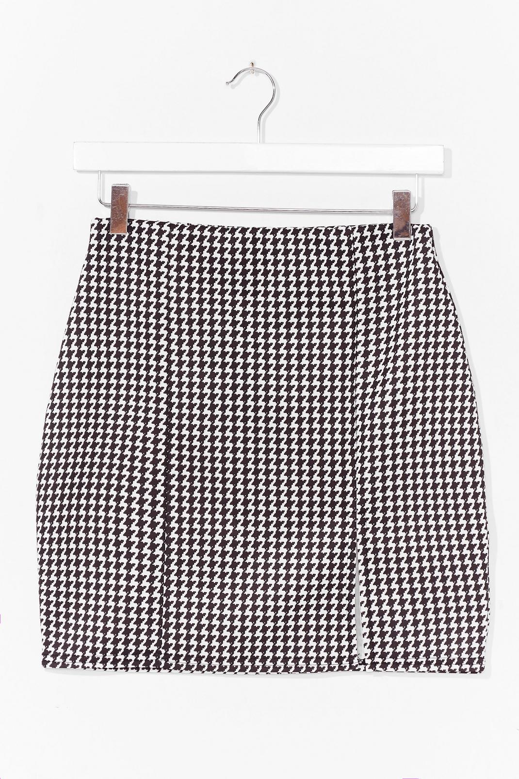 Raise the Woof Houndstooth Mini Skirt image number 1