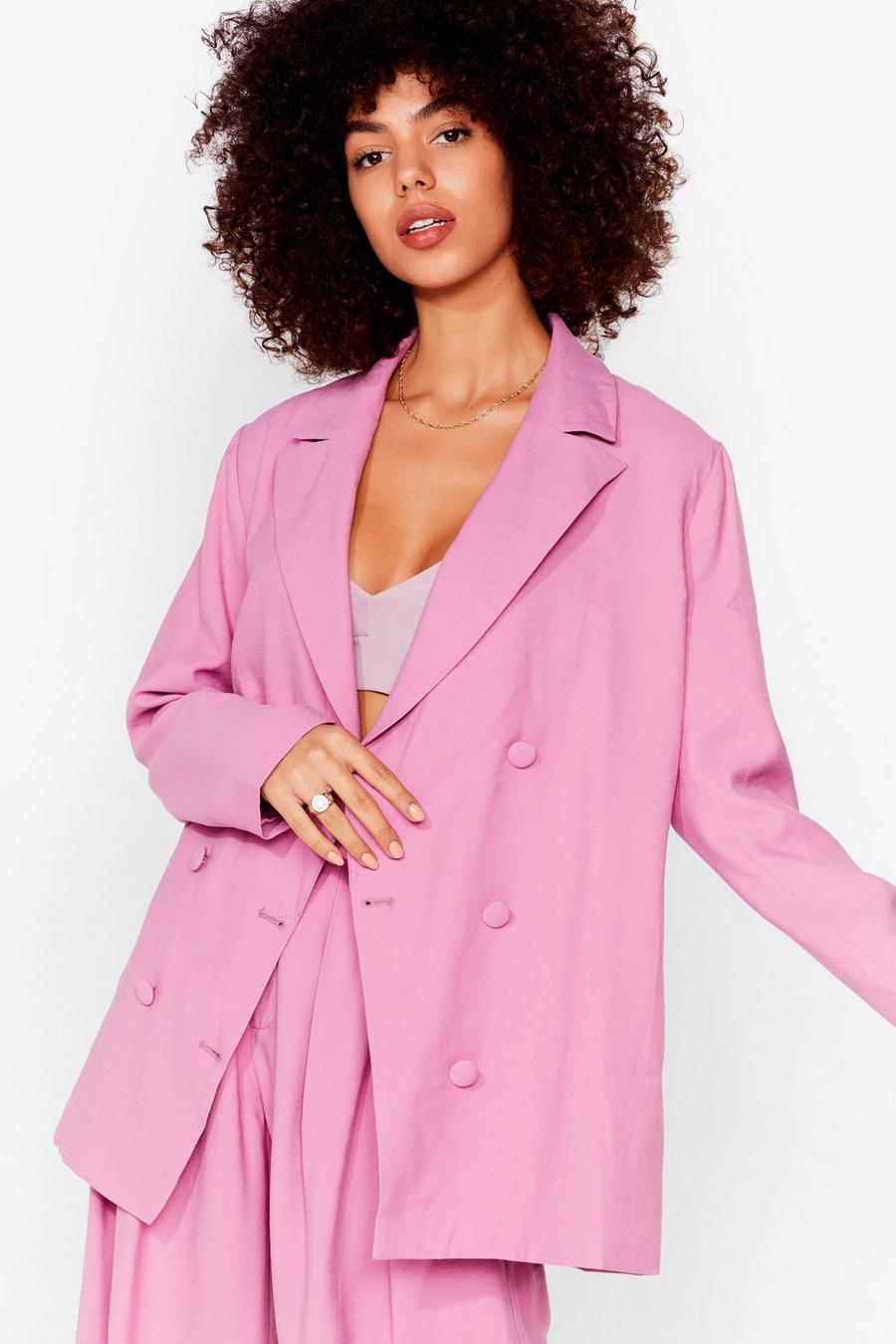 Tailored Double Breasted Longline Blazer