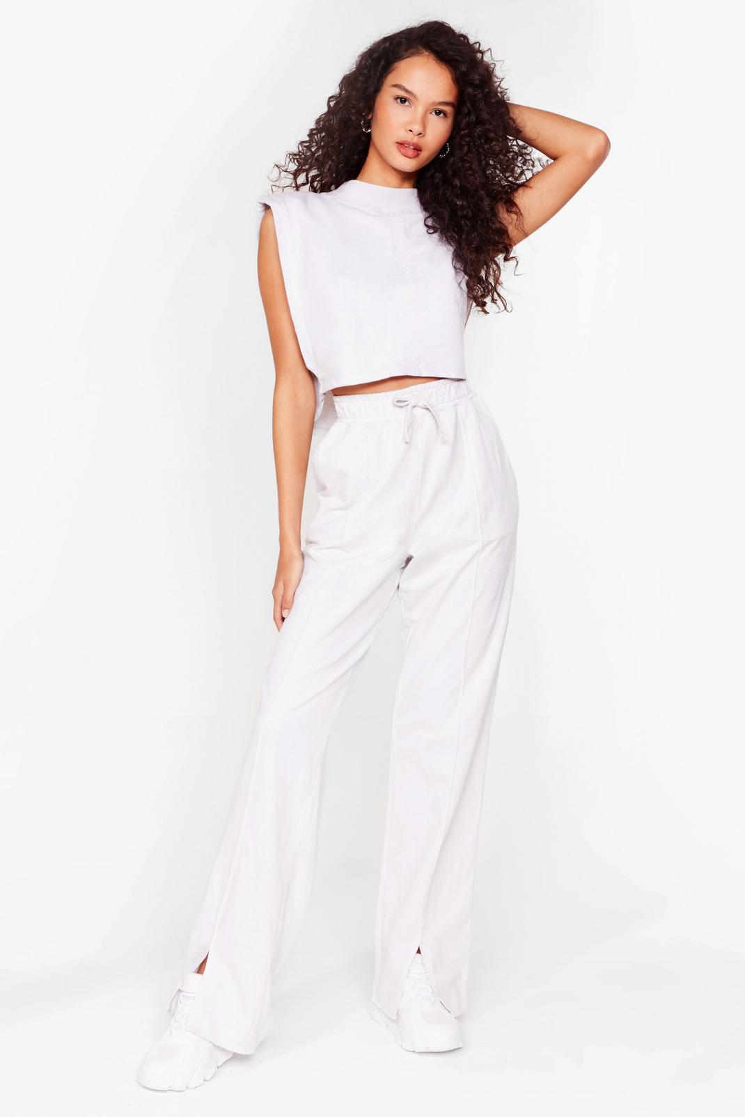 Tee You Later Crop Top and Wide-Leg Joggers Set image number 1