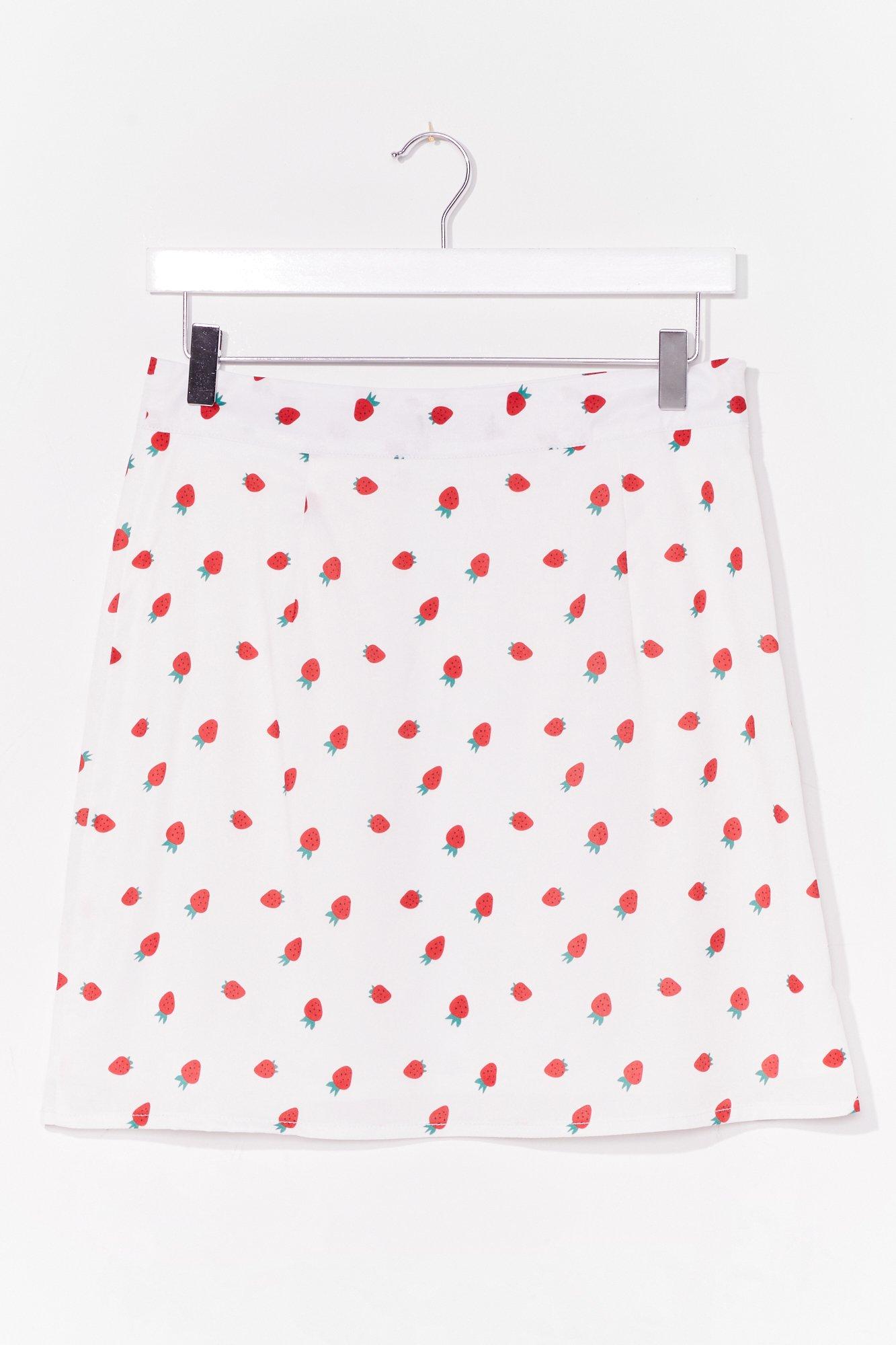 strawberry skirt set