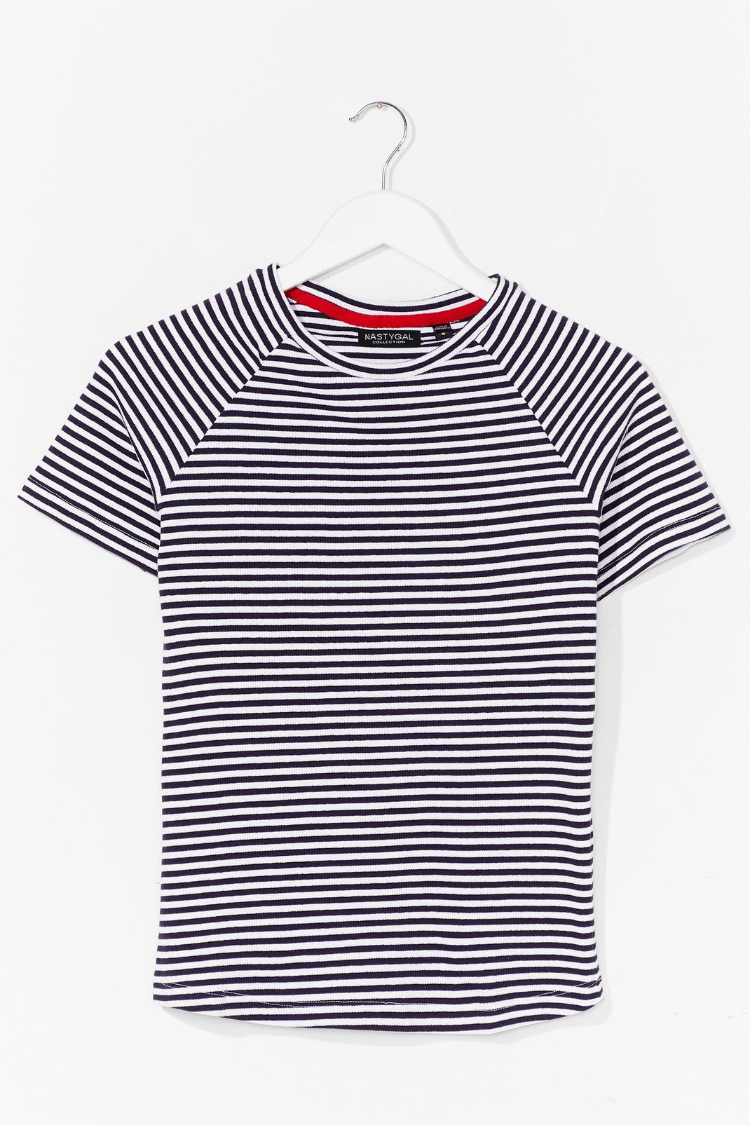That's Stripe Crew Neck Fitted Tee image number 1