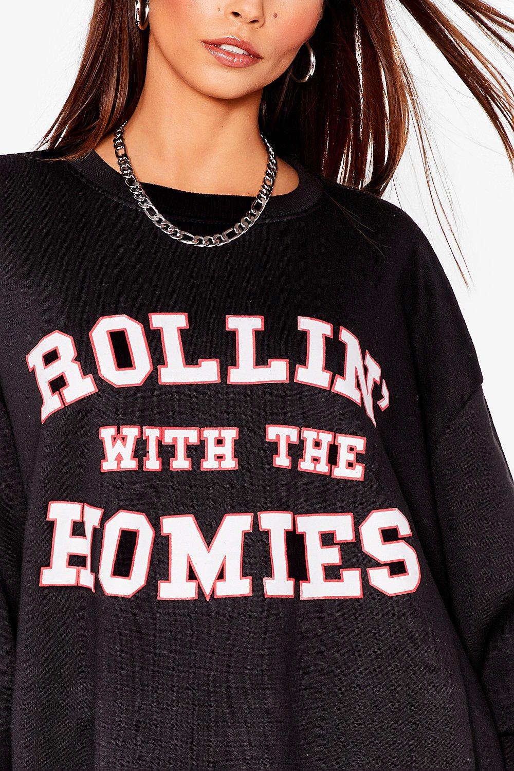 Rolling With The Homies Graphic Sweatshirt