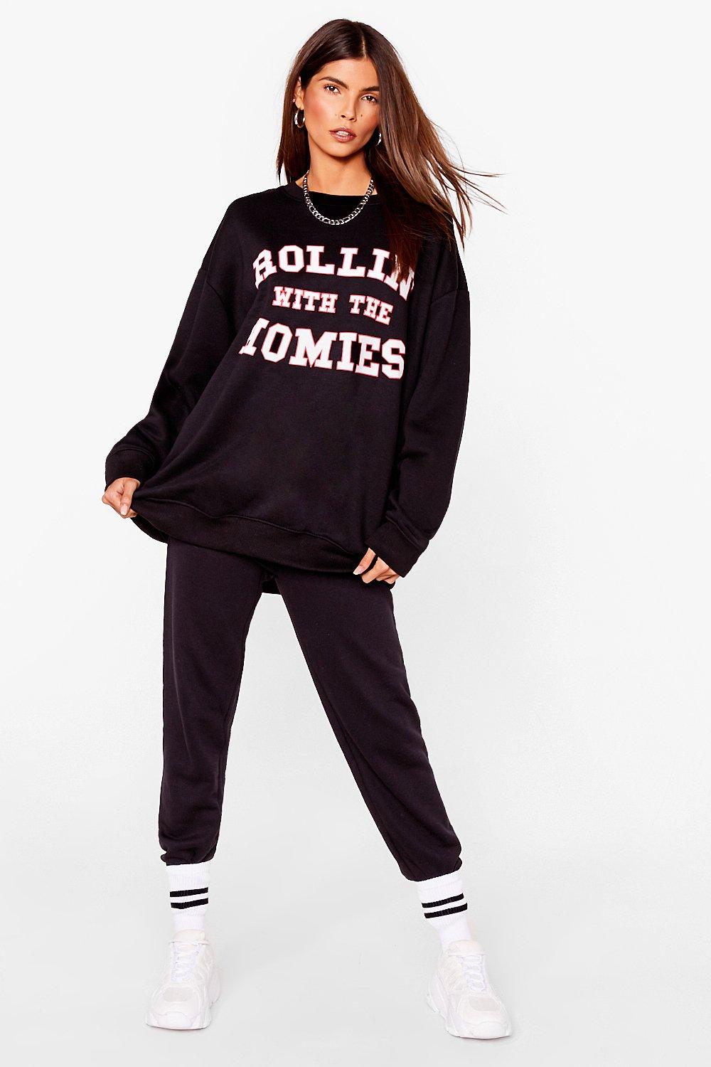 Rolling With The Homies Graphic Sweatshirt