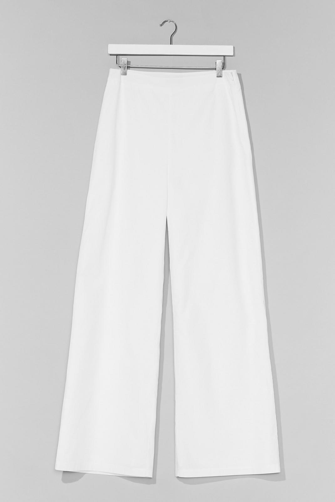 White Womanizer Wide-Leg Pants image number 1