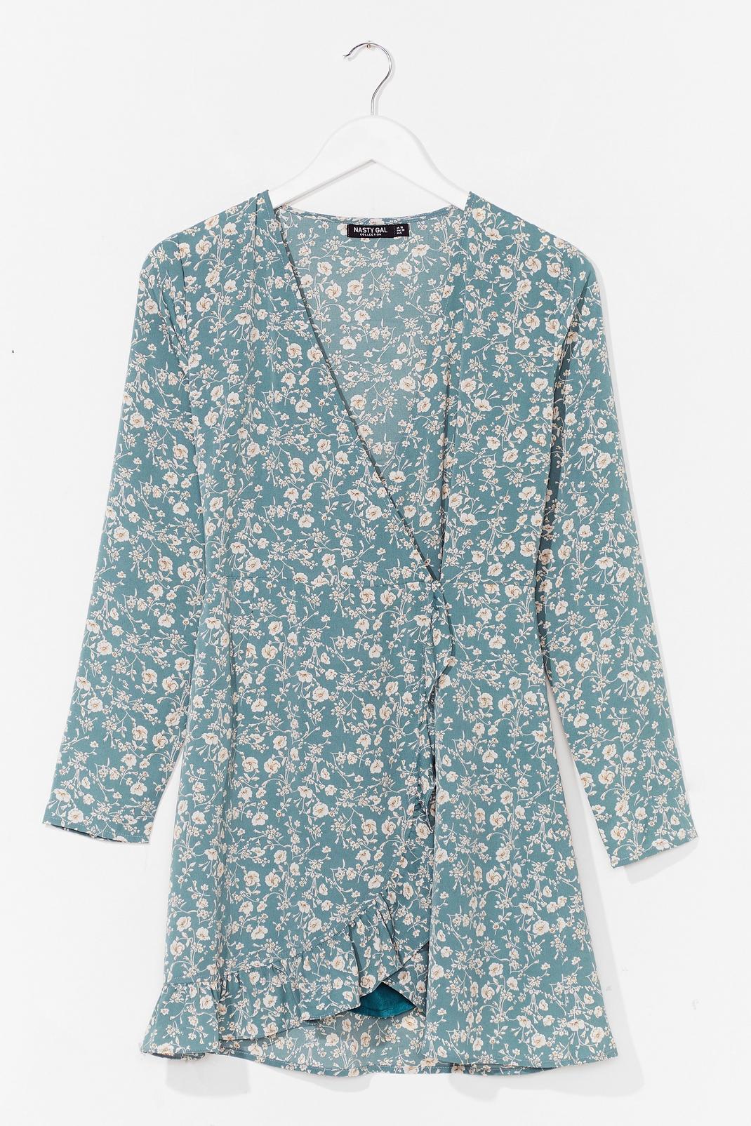 Sage Floral wrapover playsuit image number 1