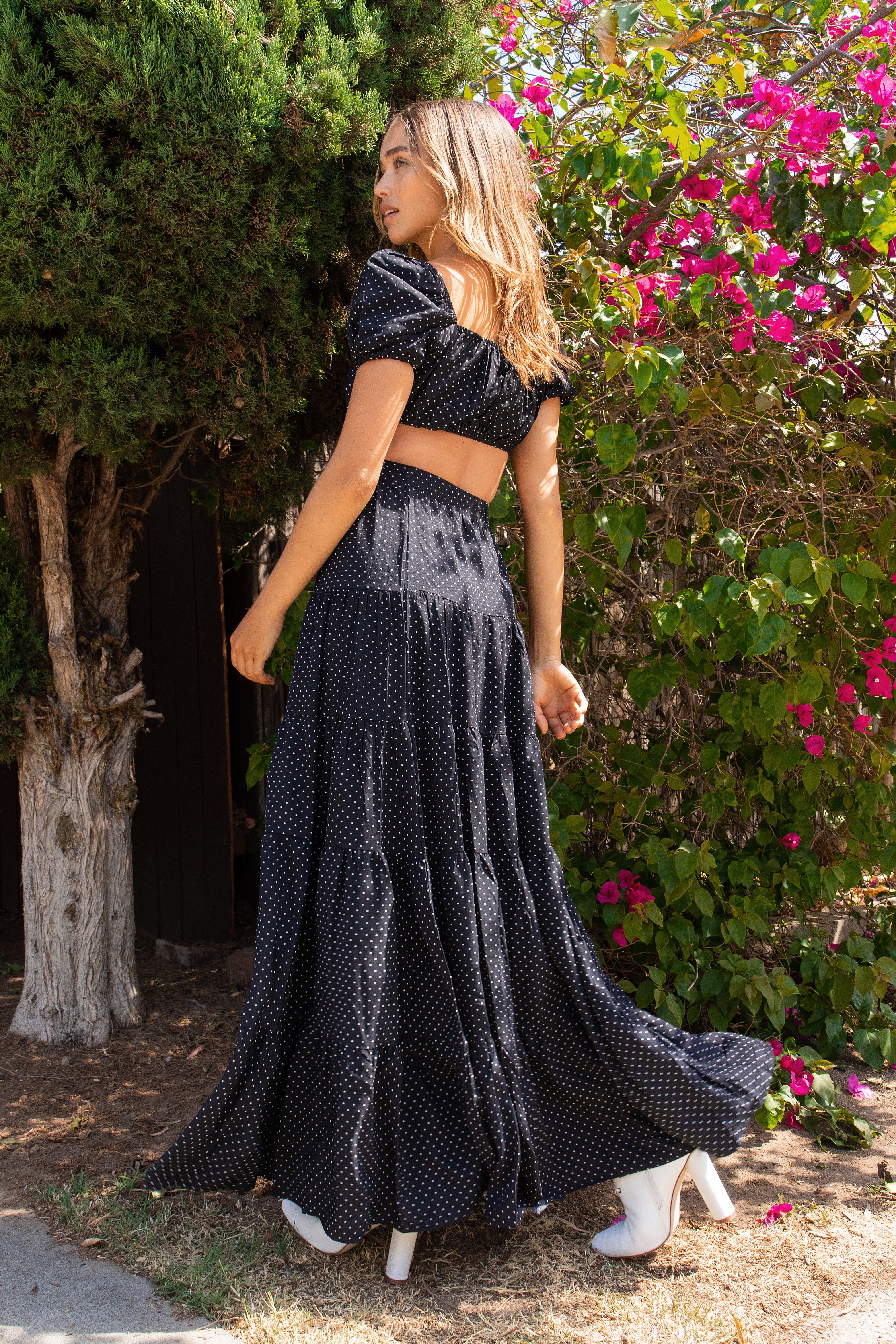 Jupe longue 2025 bouffante taille haute