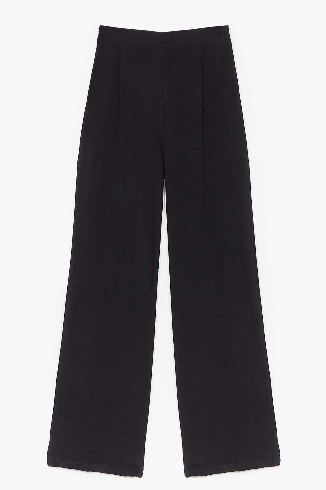 Linen Tailored Wide Leg Pants image number 1