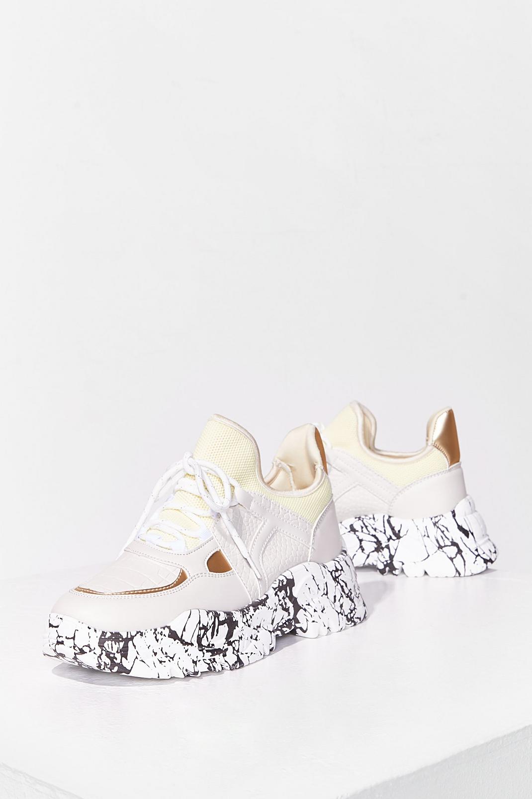 Marble in Wonder Chunky Platform Trainers image number 1