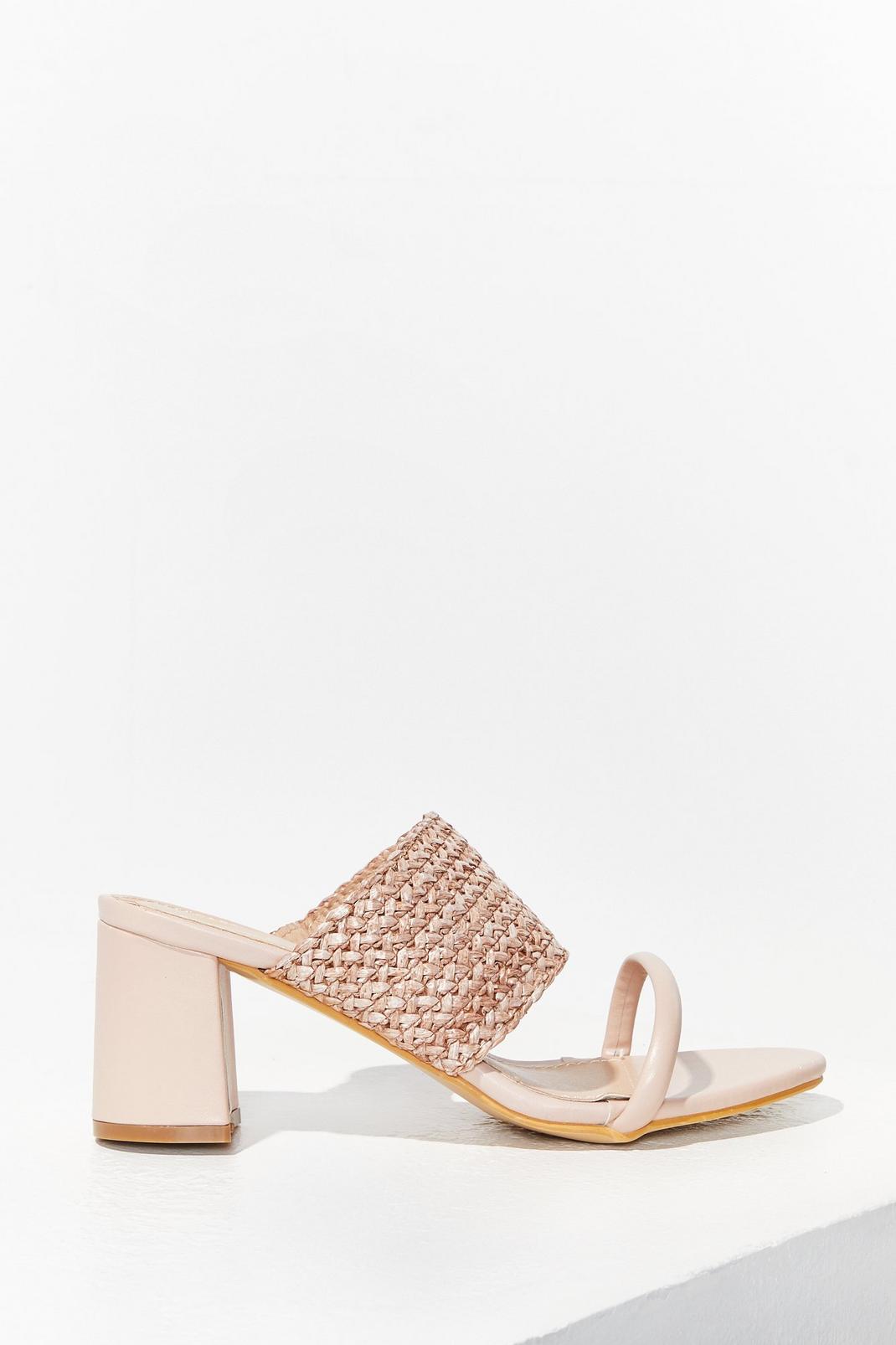 The Path We've Woven Faux Leather Block Heels image number 1