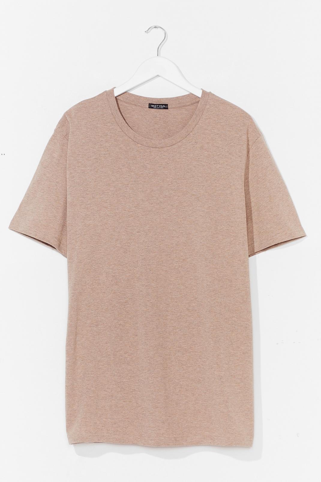 Sand Casual Loose Mini T-Shirt Dress image number 1