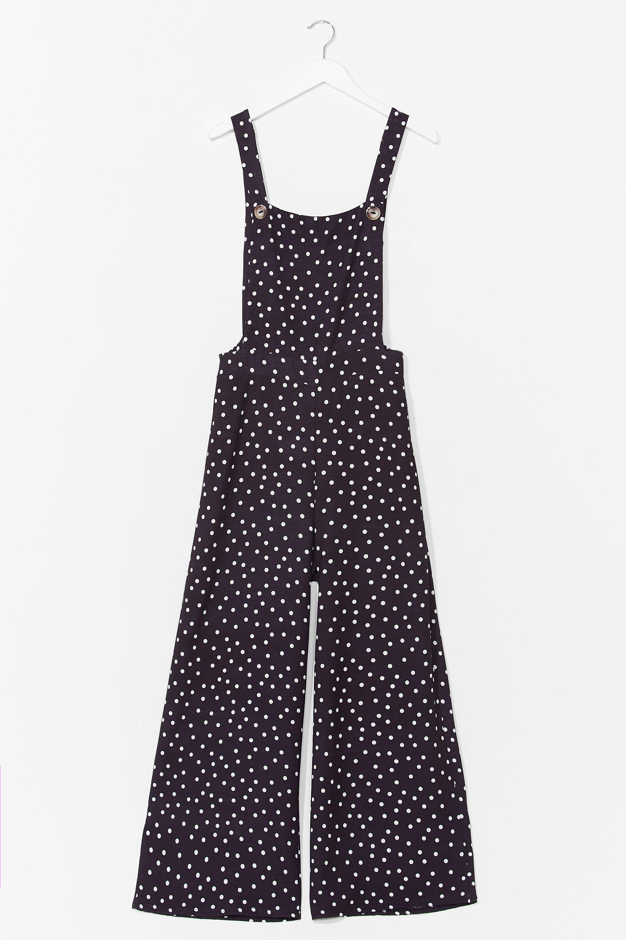 polka dot dungarees topshop