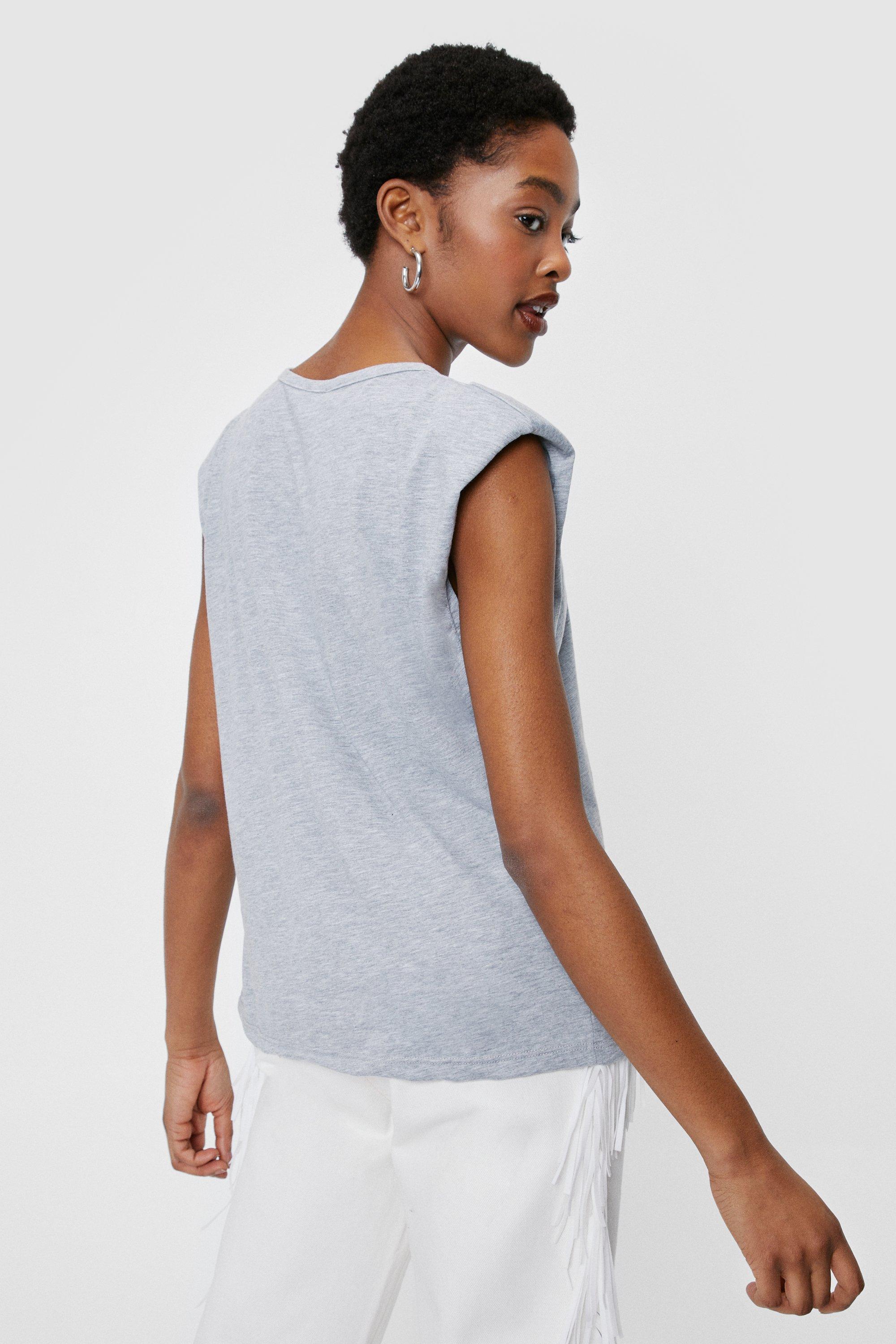 Shoulder pad t discount shirt nasty gal