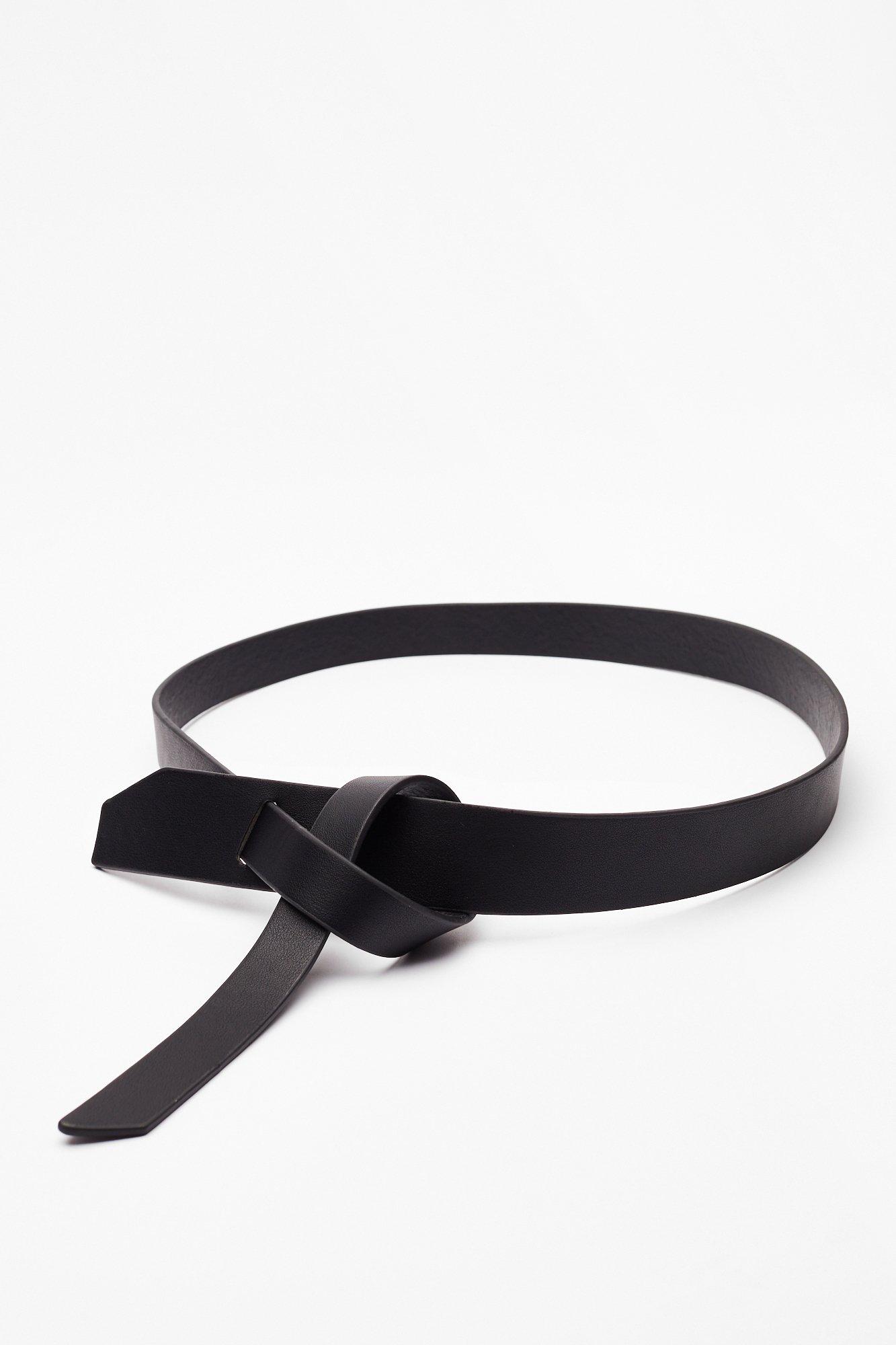 leather knot belt