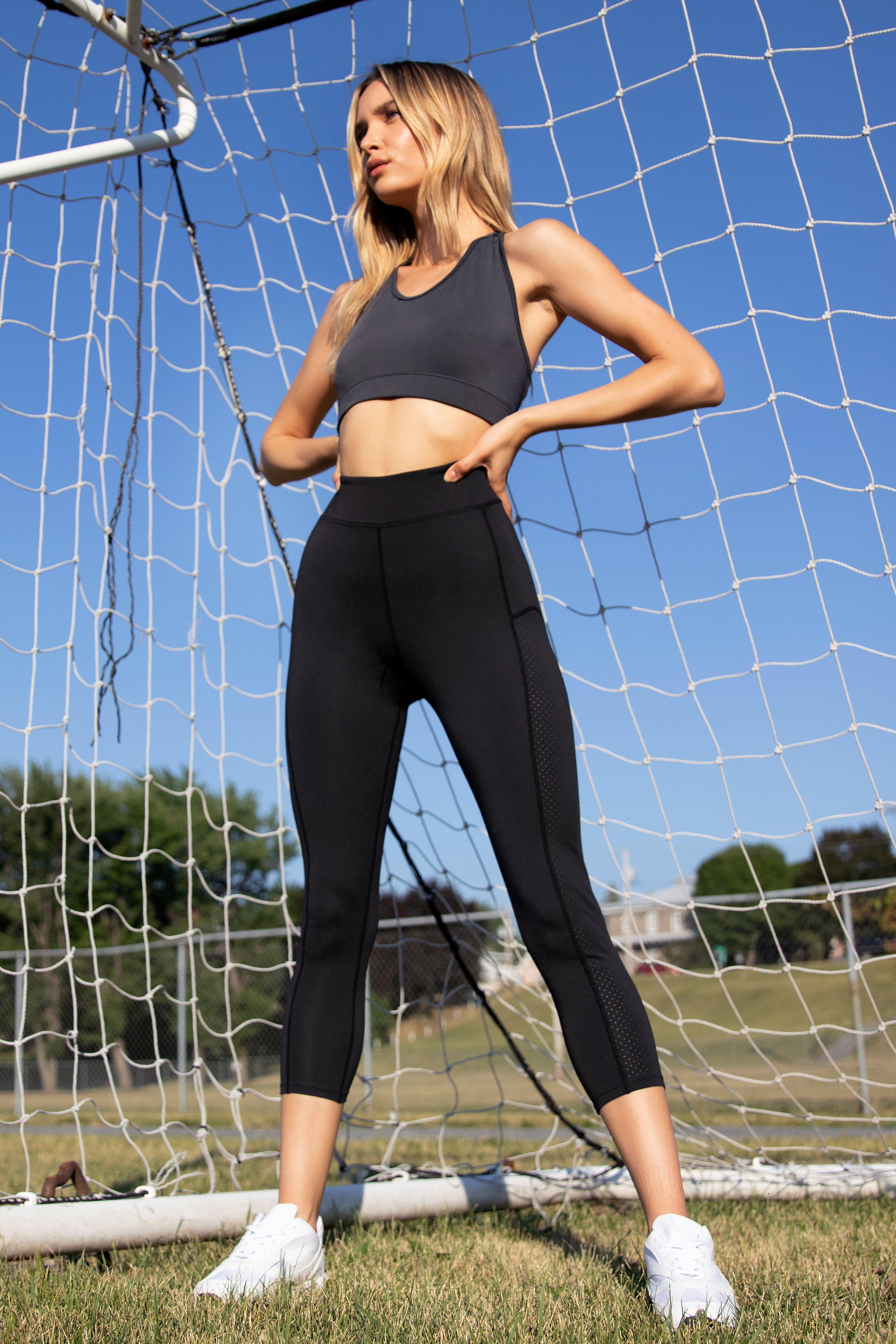 Mesh workout crop on sale top