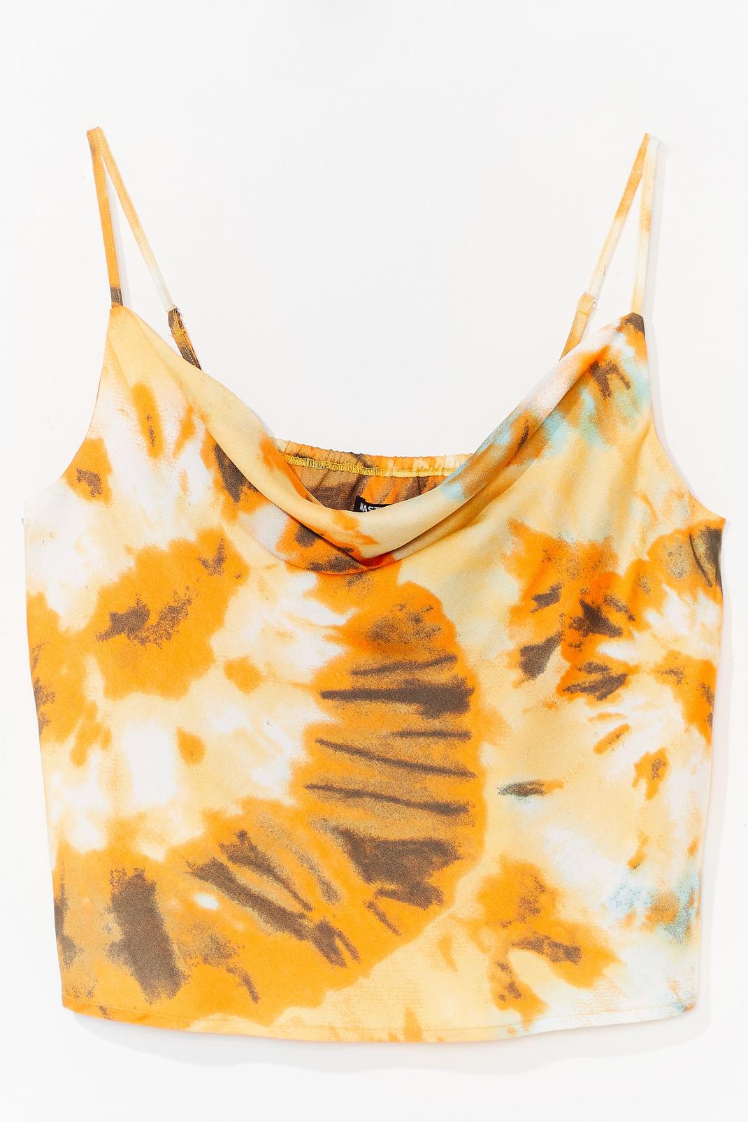Right on Tie Dye Plus Cowl Cami Top image number 1