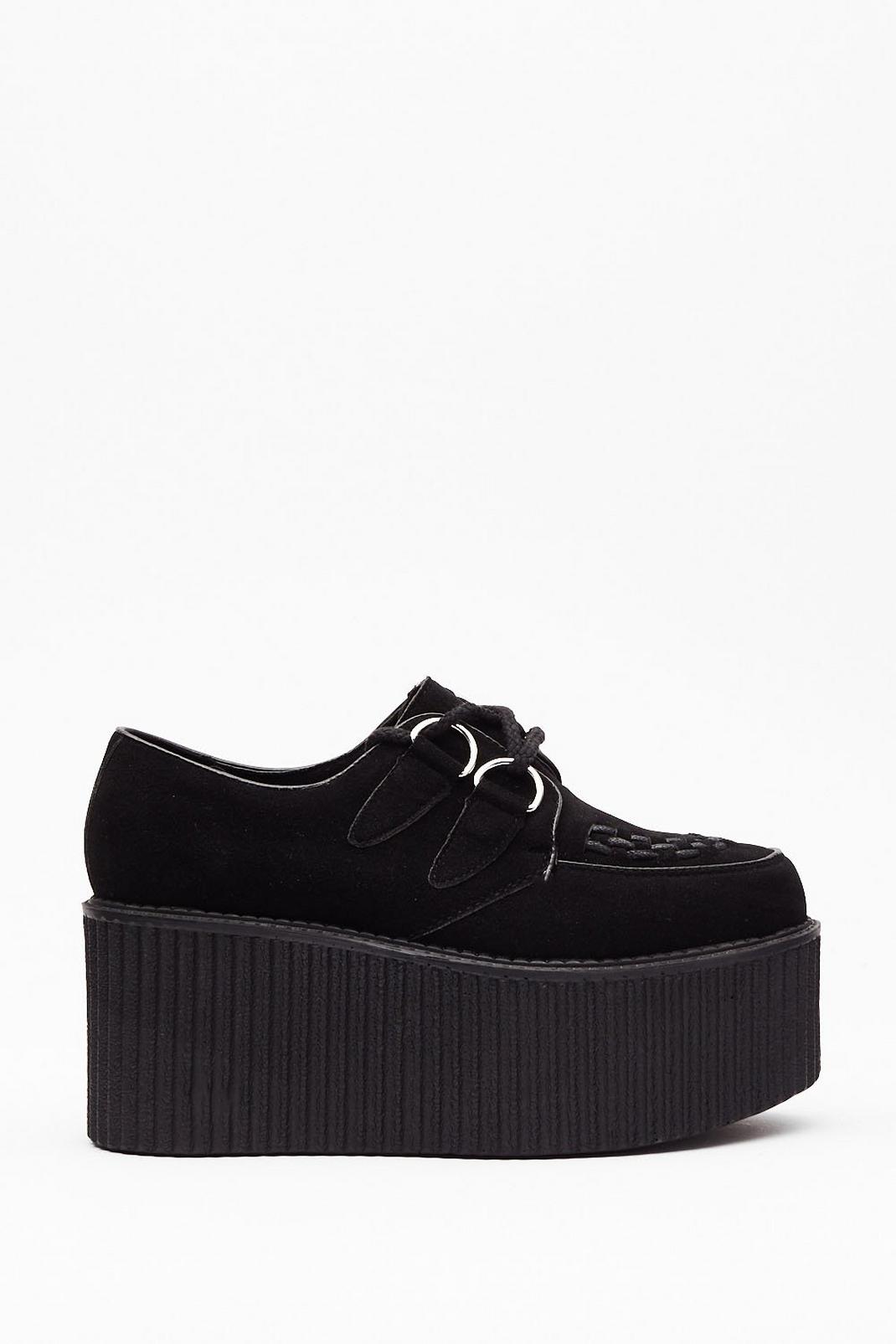 Creepin' Up On Me Faux Suede Platform Shoes | Nasty Gal
