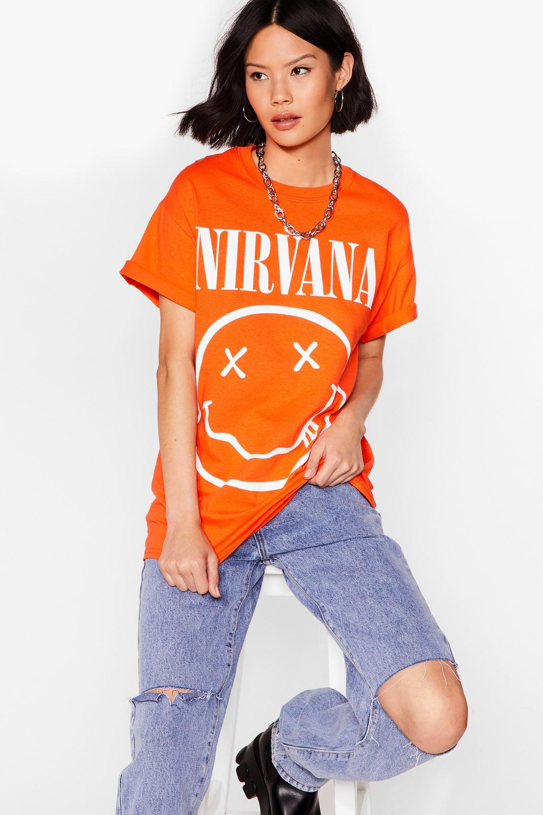 T-shirt ample à impressions Nirvana image number 1