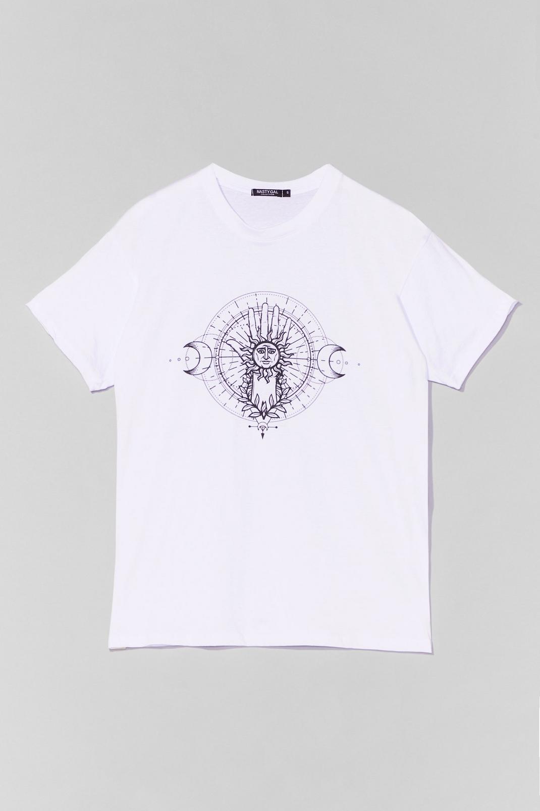 T-shirt ample à impressions soleil et lune image number 1