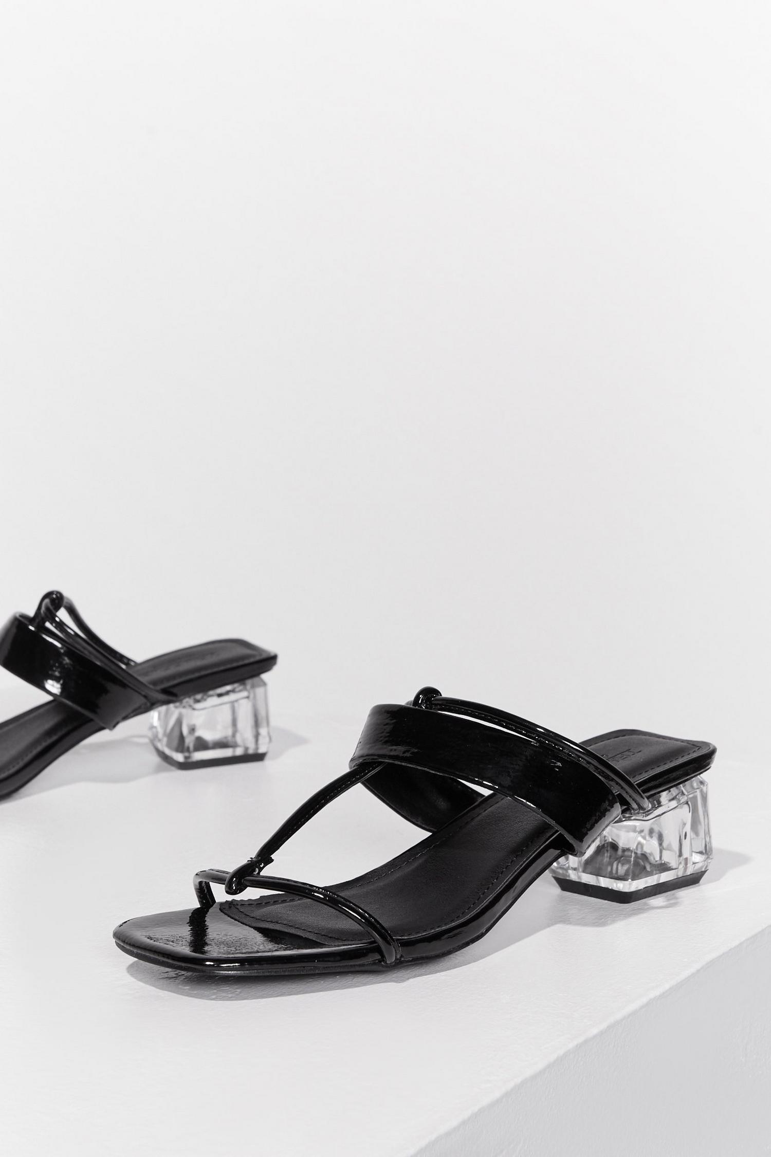 To Have Me Crystalised Strappy Mules | Nasty Gal