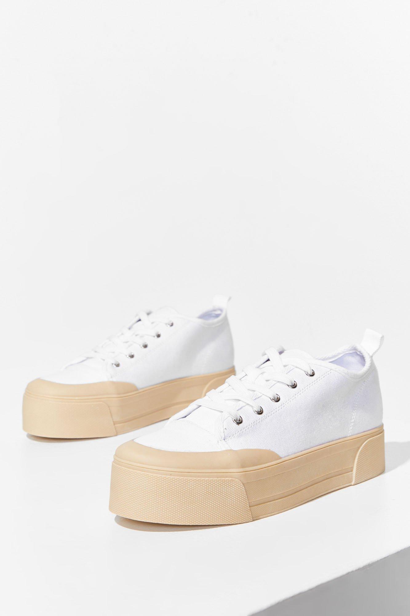 canvas platform sneakers