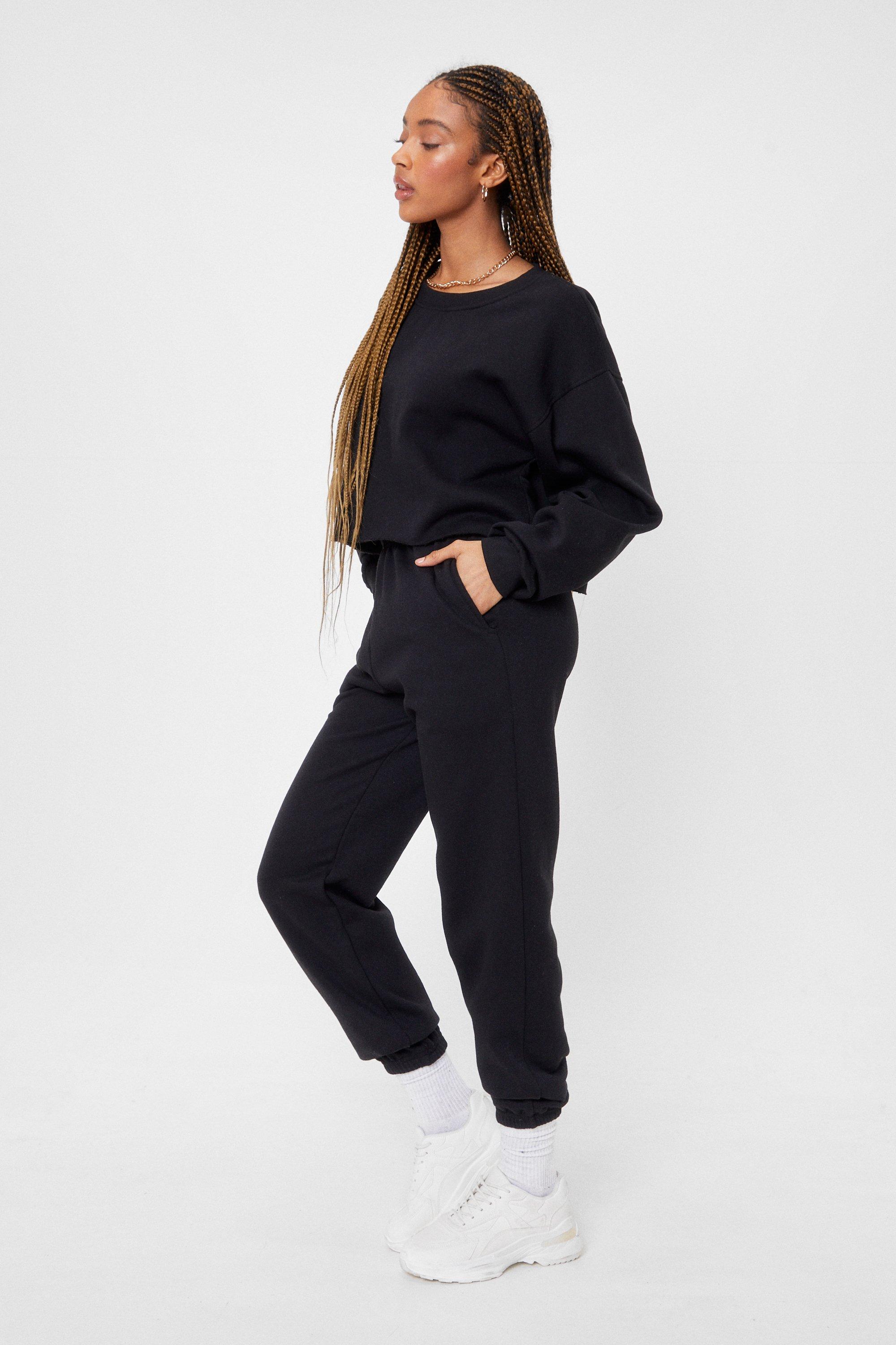 Sweatpants and crew online neck set