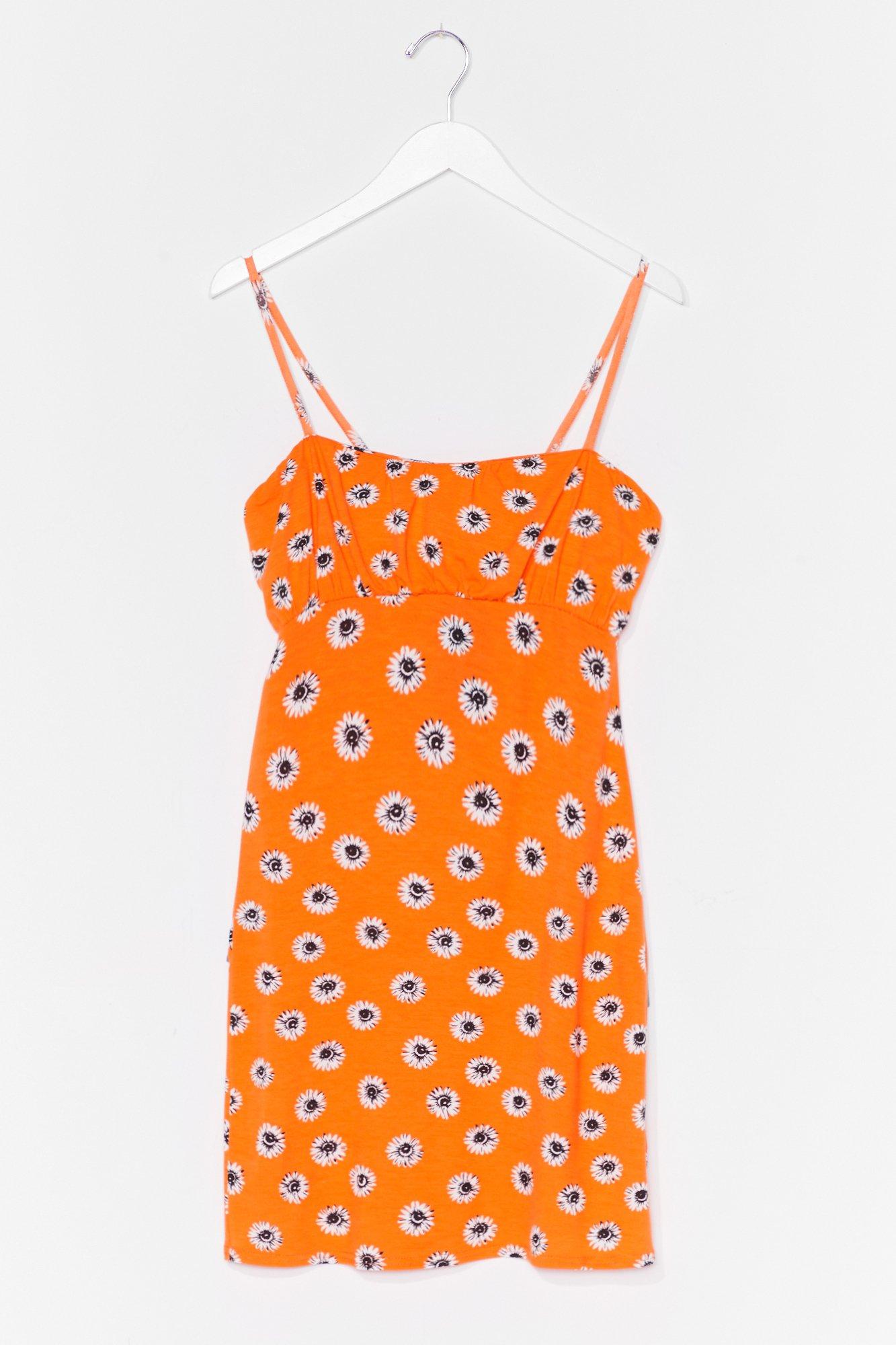 nasty gal orange dress