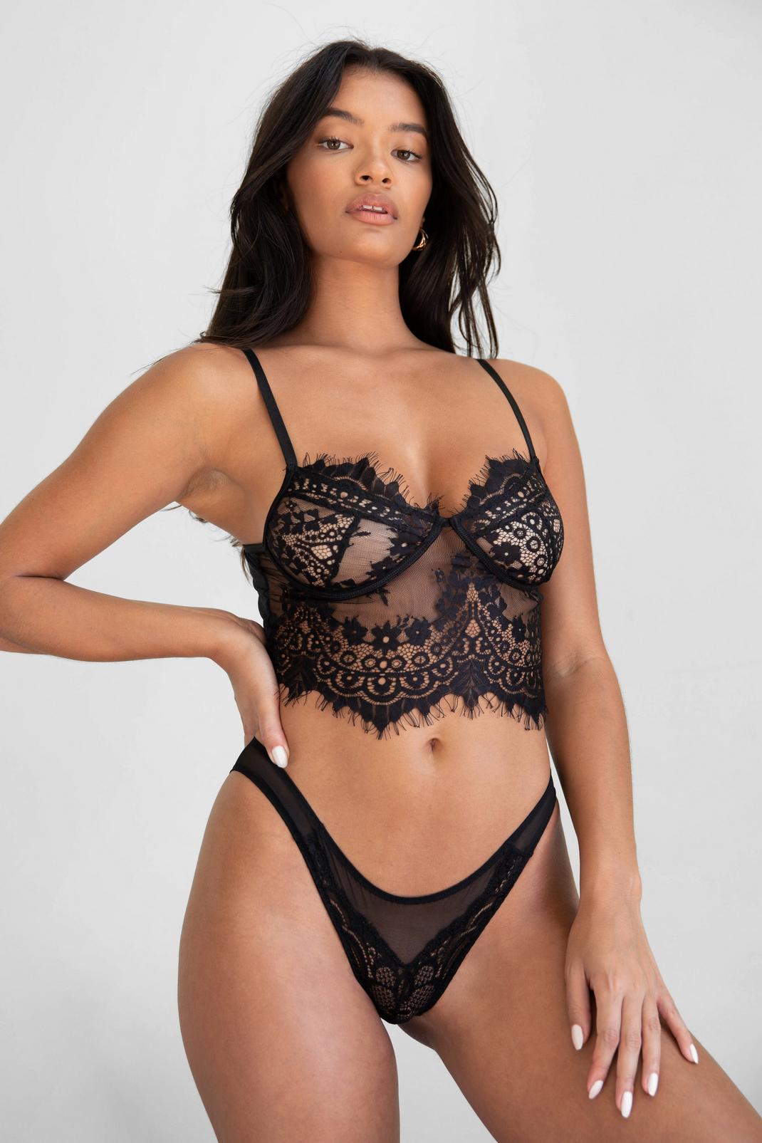 Cup All Night Lace Bralette image number 1