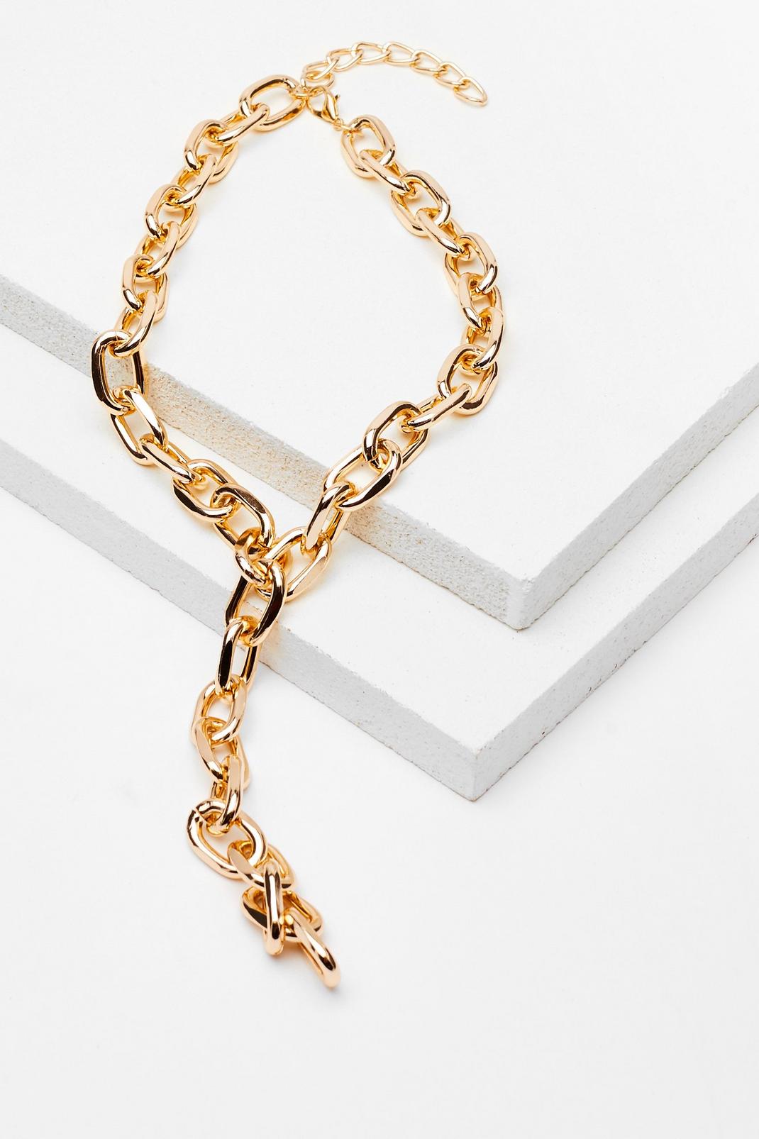 Drop It Like It's Hot Chunky Chain Necklace image number 1