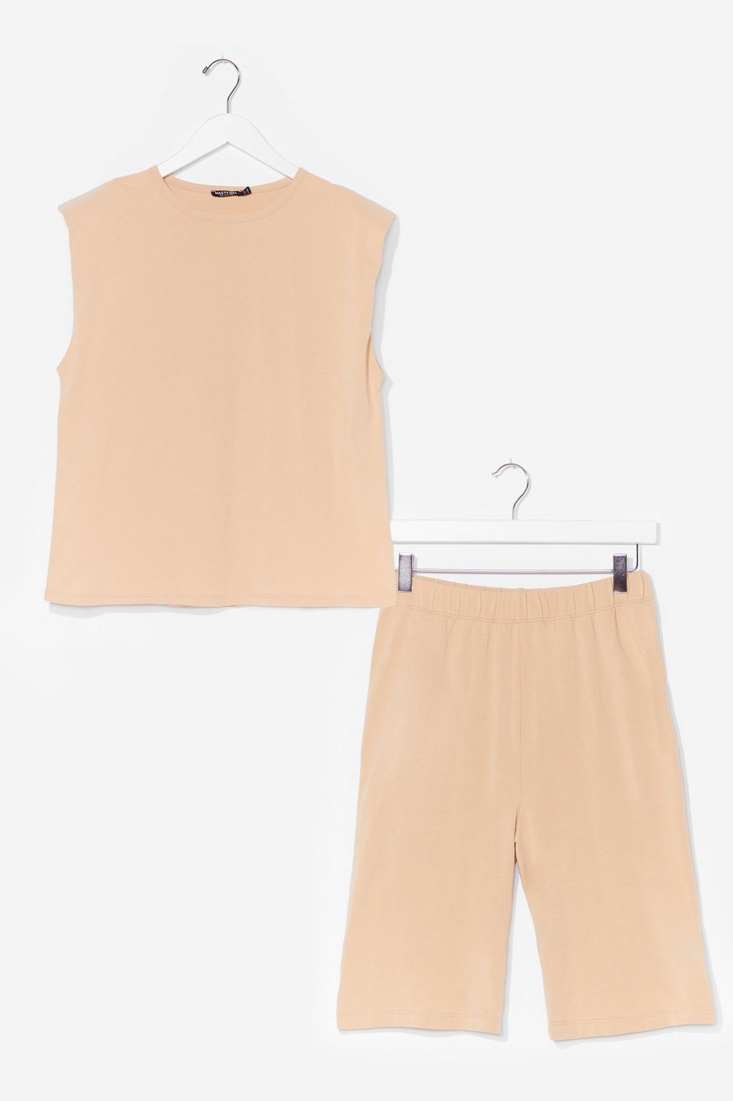 Sand Vest Top and Cycling Shorts Set image number 1