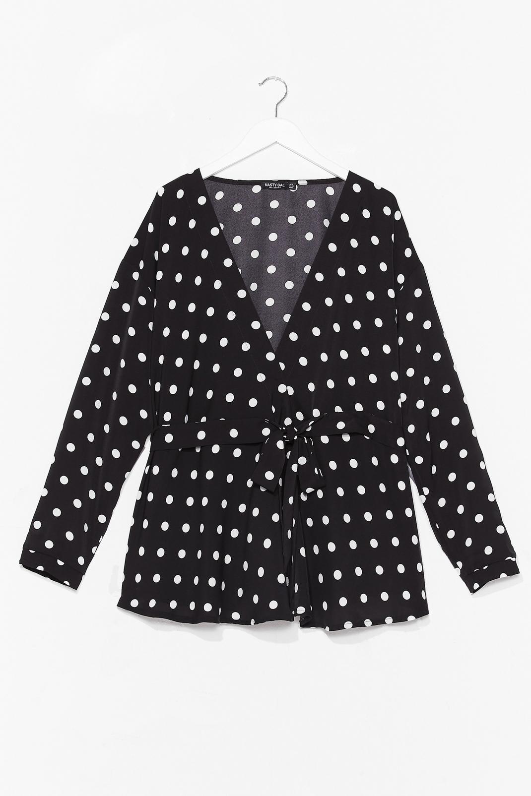 Don't Tie to Me Plus Polka Dot Blouse image number 1