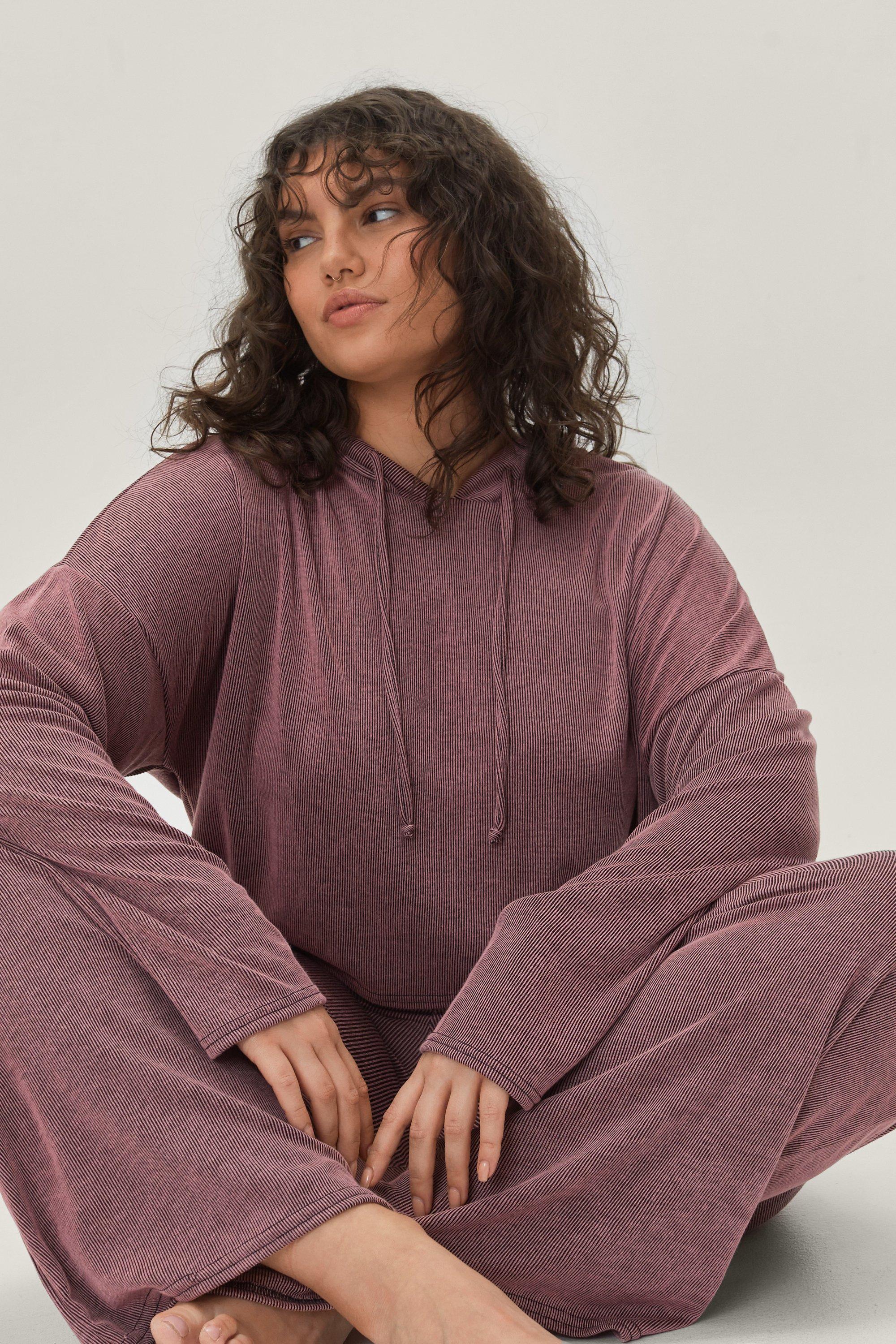 plus size knitted tracksuit